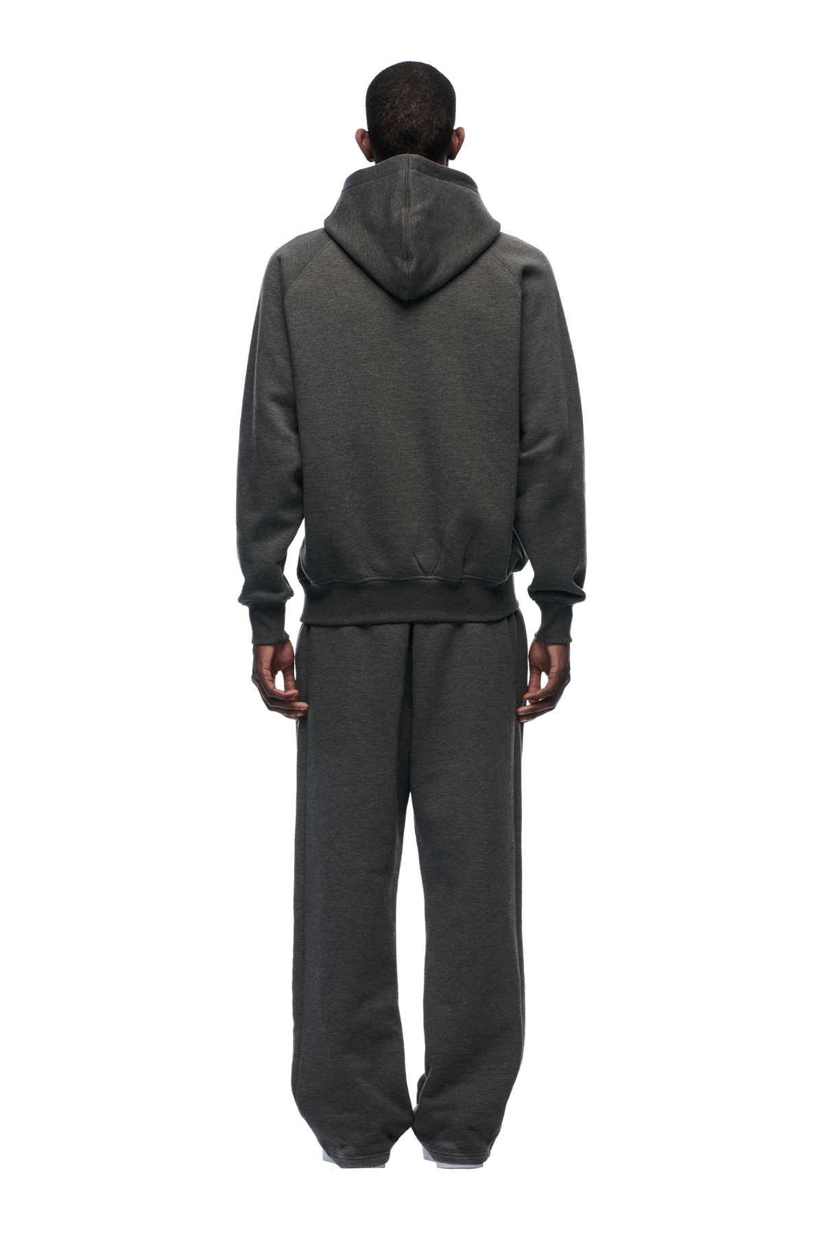 HOODIE DARK GREY MELANGE