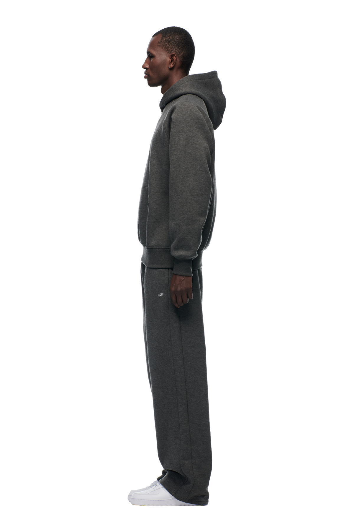 HOODIE DARK GREY MELANGE
