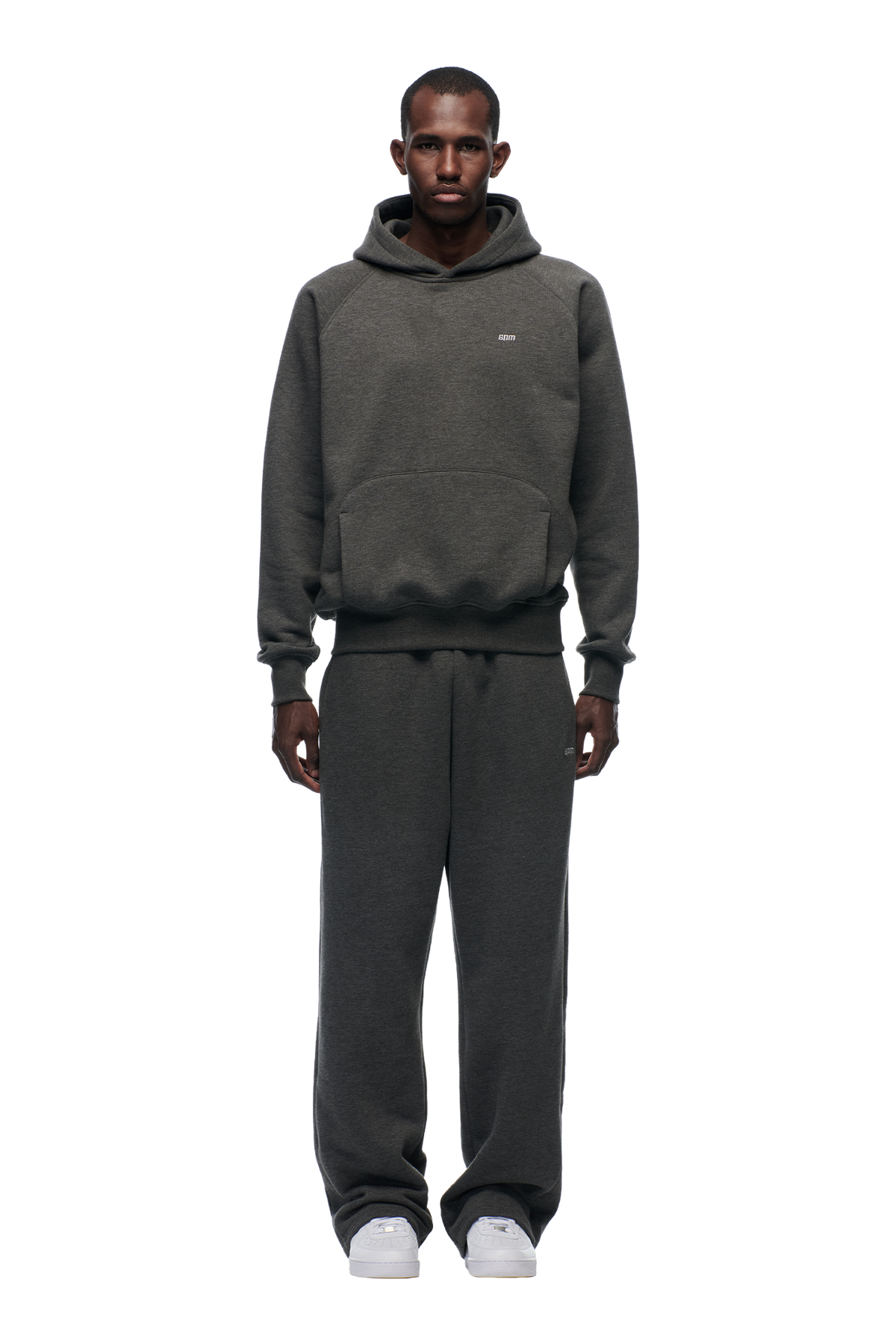 HOODIE DARK GREY MELANGE