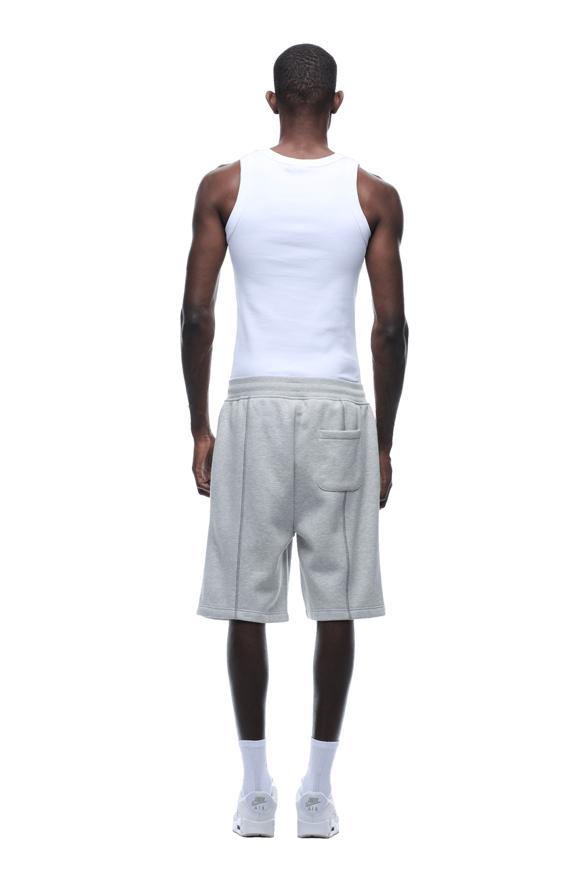COVERLOCK SHORTS LIGHT GREY MELANGE