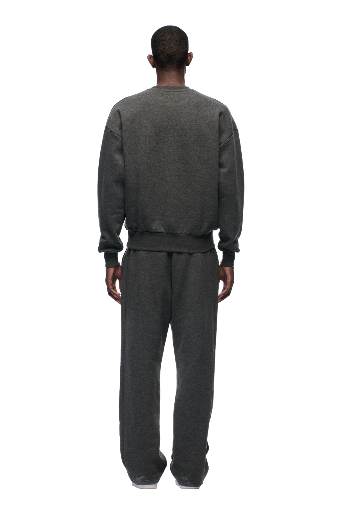 CREWNECK DARK GREY MELANGE