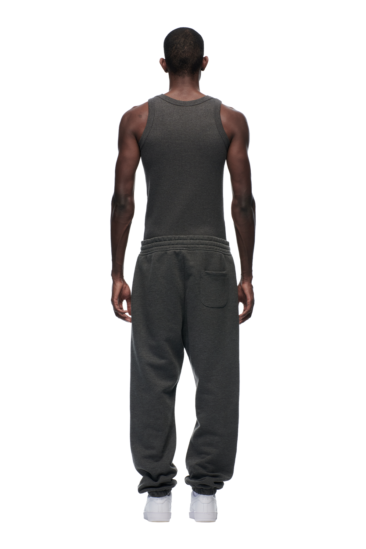CUFF JOGGER DARK GREY MELANGE
