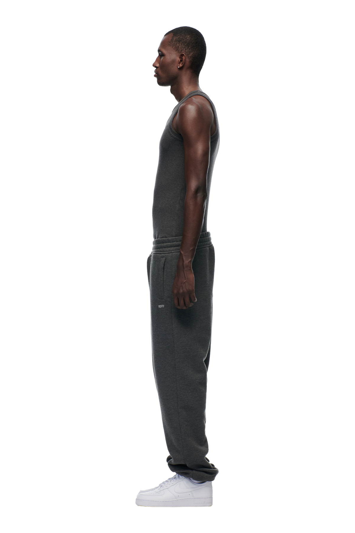 CUFF JOGGER DARK GREY MELANGE