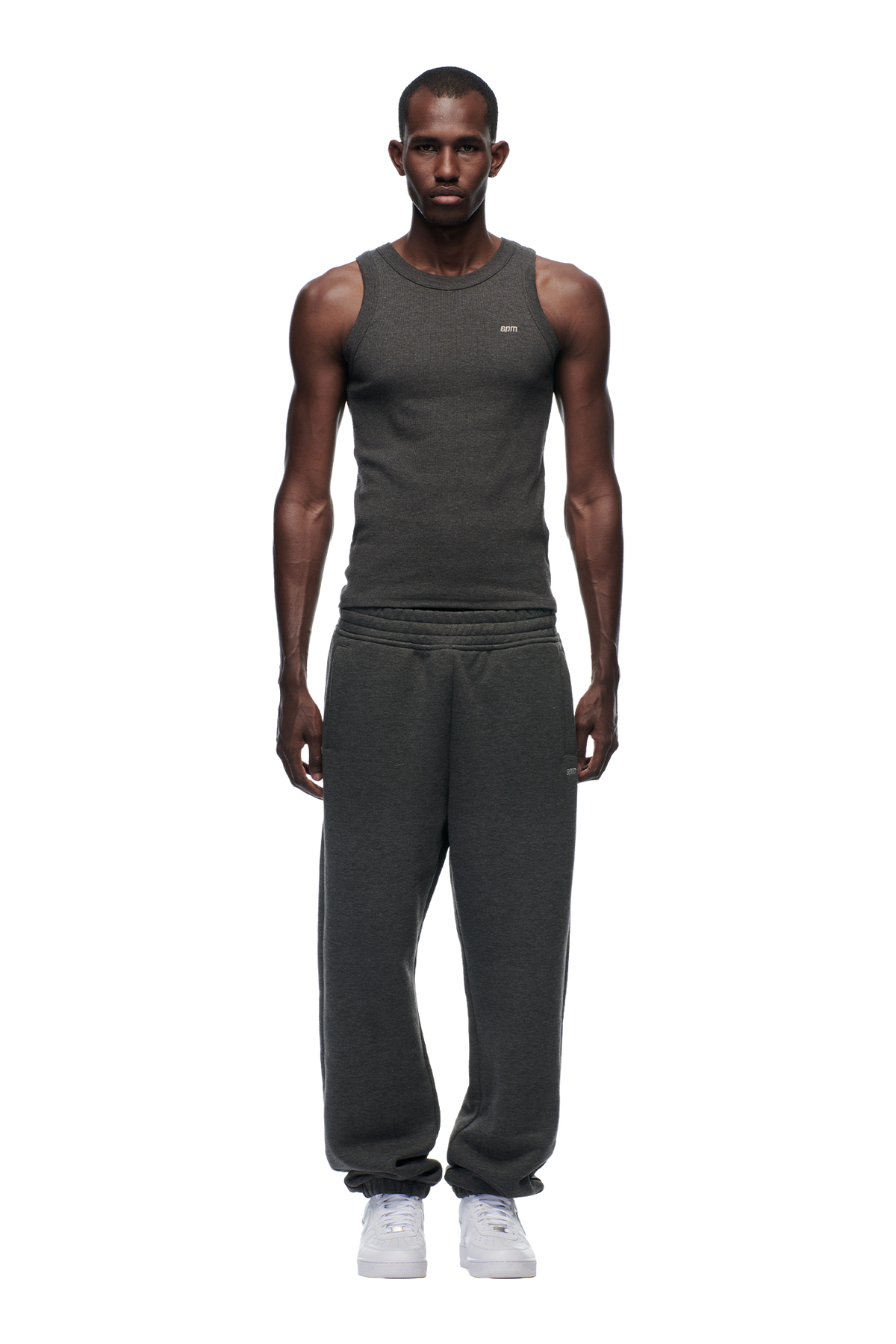 TANK TOP DARK GREY MELANGE