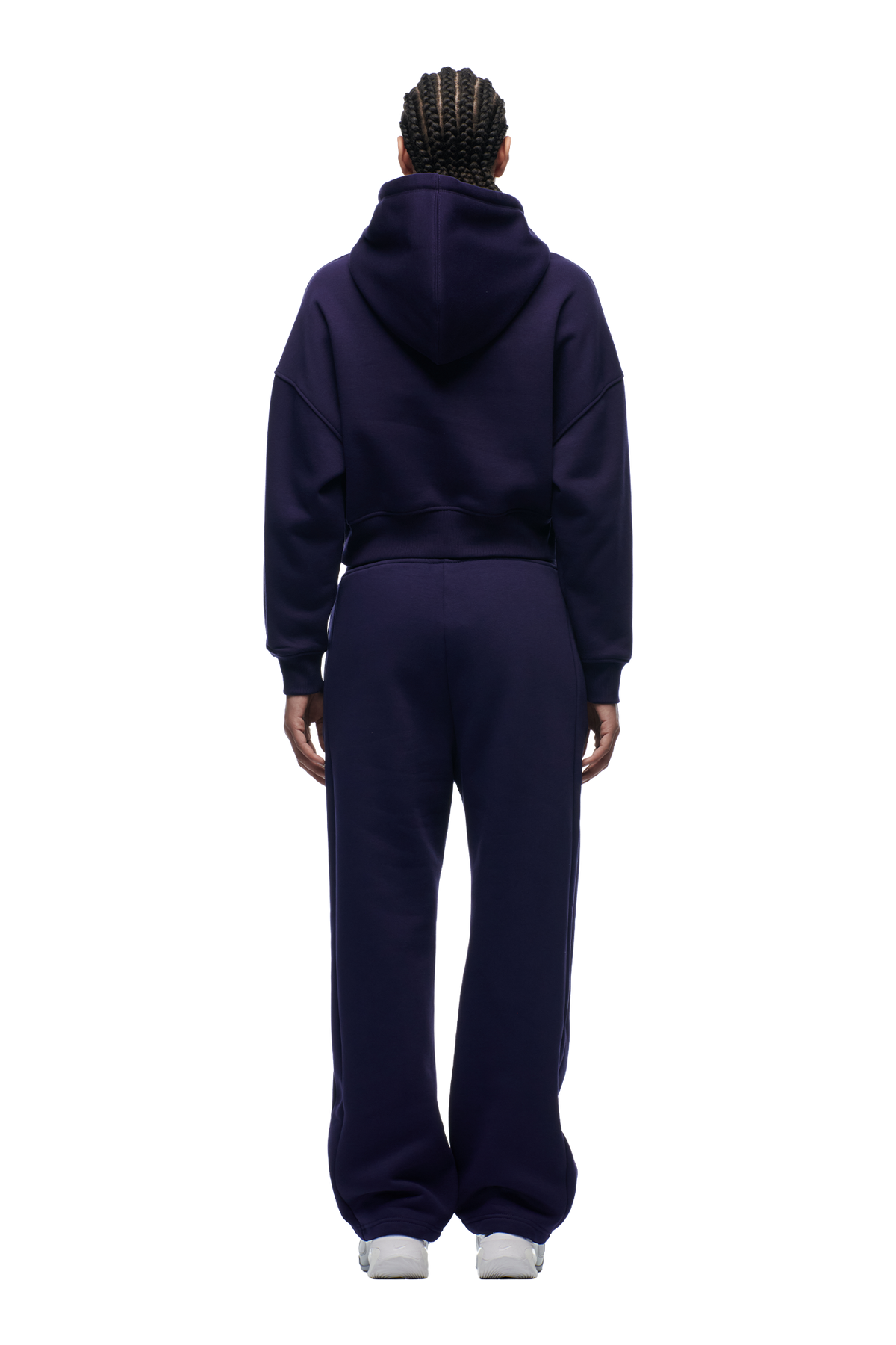 WMNS CROPPED HOODIE ORBIT BLUE
