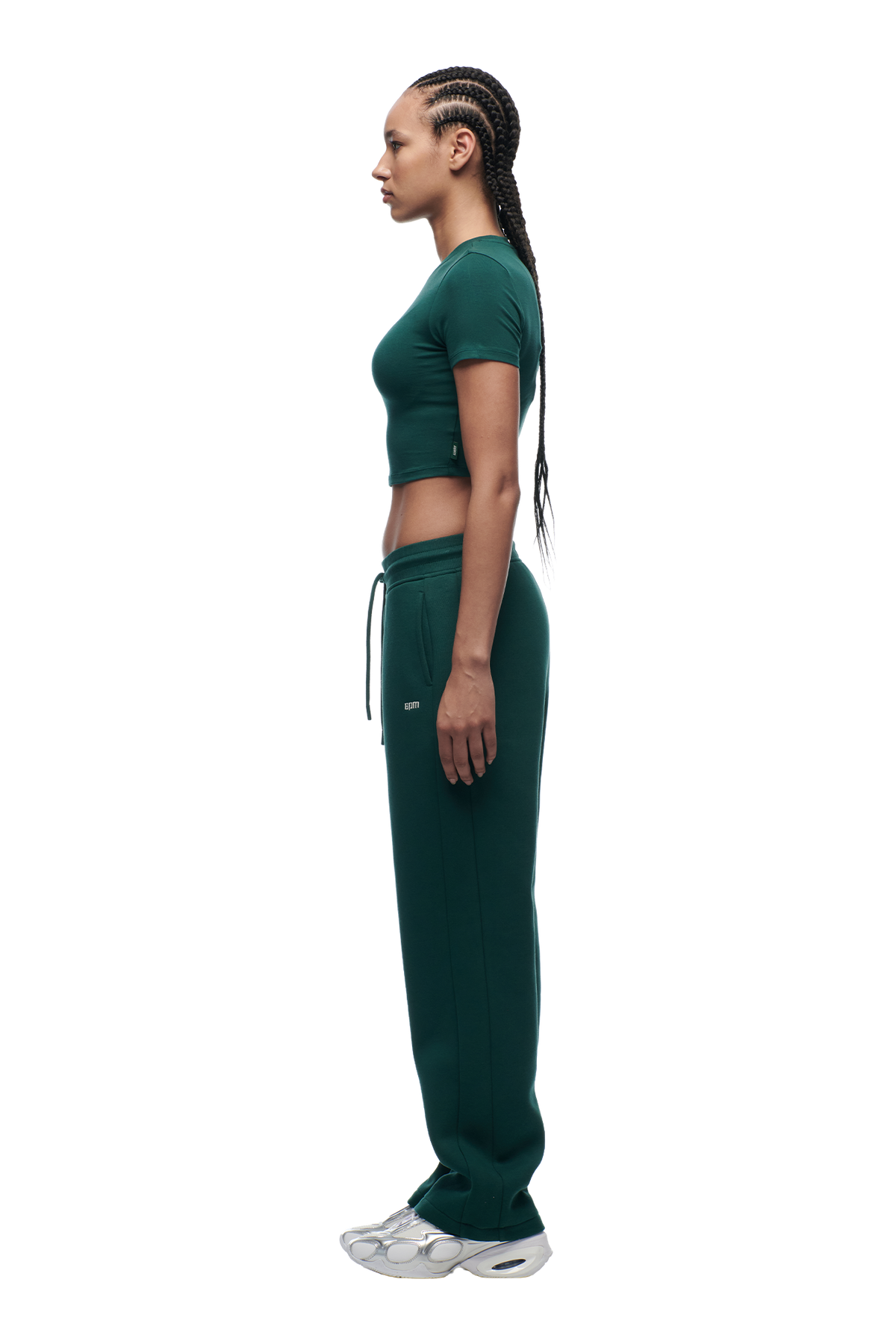 WMNS CROPPED T-SHIRT EVERGREEN