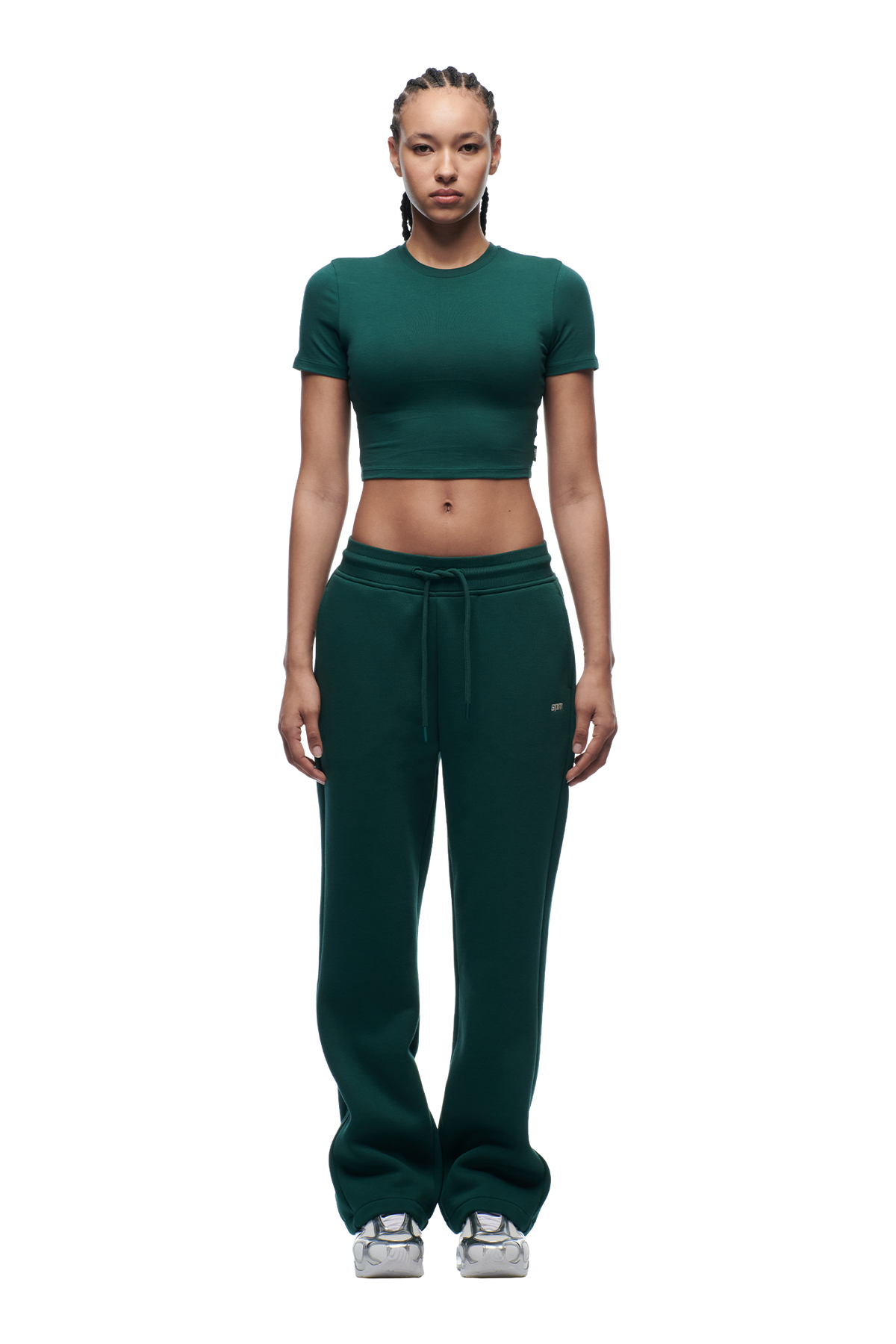 WMNS CROPPED T-SHIRT EVERGREEN
