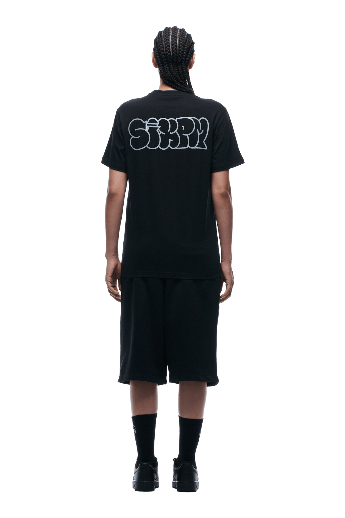 REFLECTIVE LOGO TEE BLACK