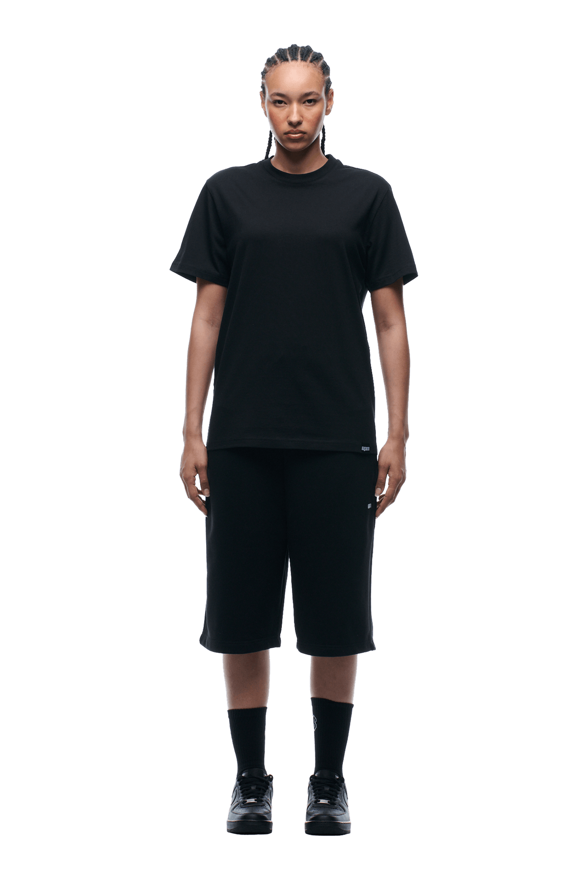 REFLECTIVE LOGO TEE BLACK