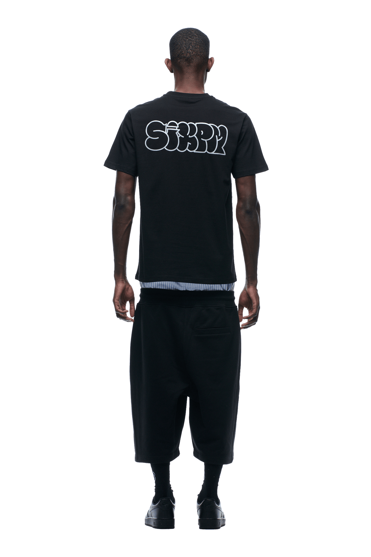 REFLECTIVE LOGO TEE BLACK