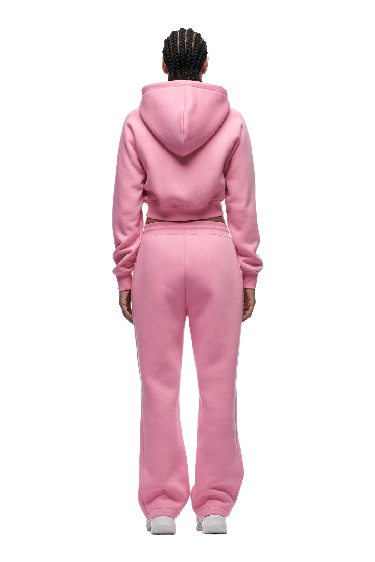 WMNS CROPPED ZIP HOODIE BUBBLEGLOW