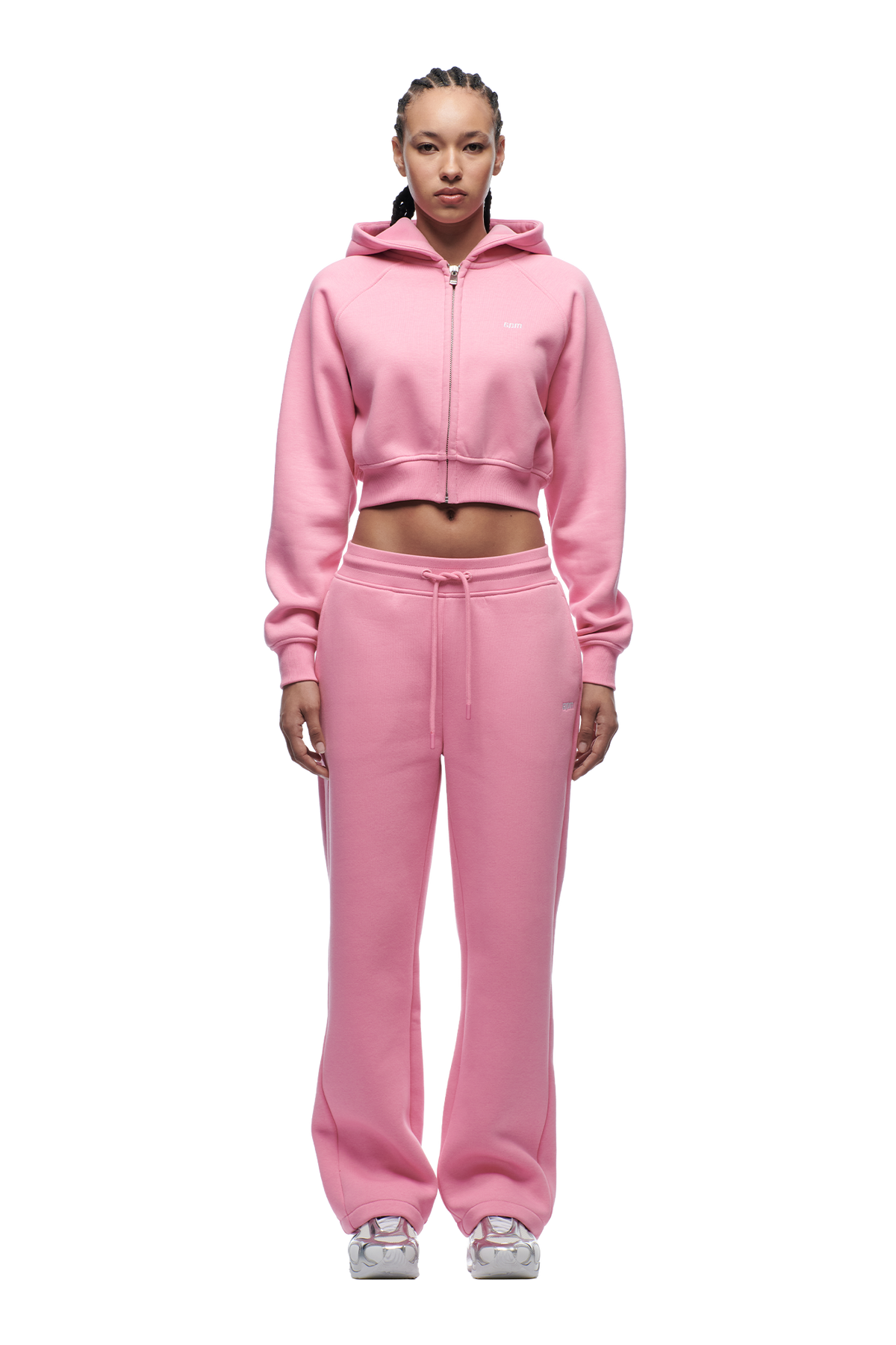 WMNS CROPPED ZIP HOODIE BUBBLEGLOW