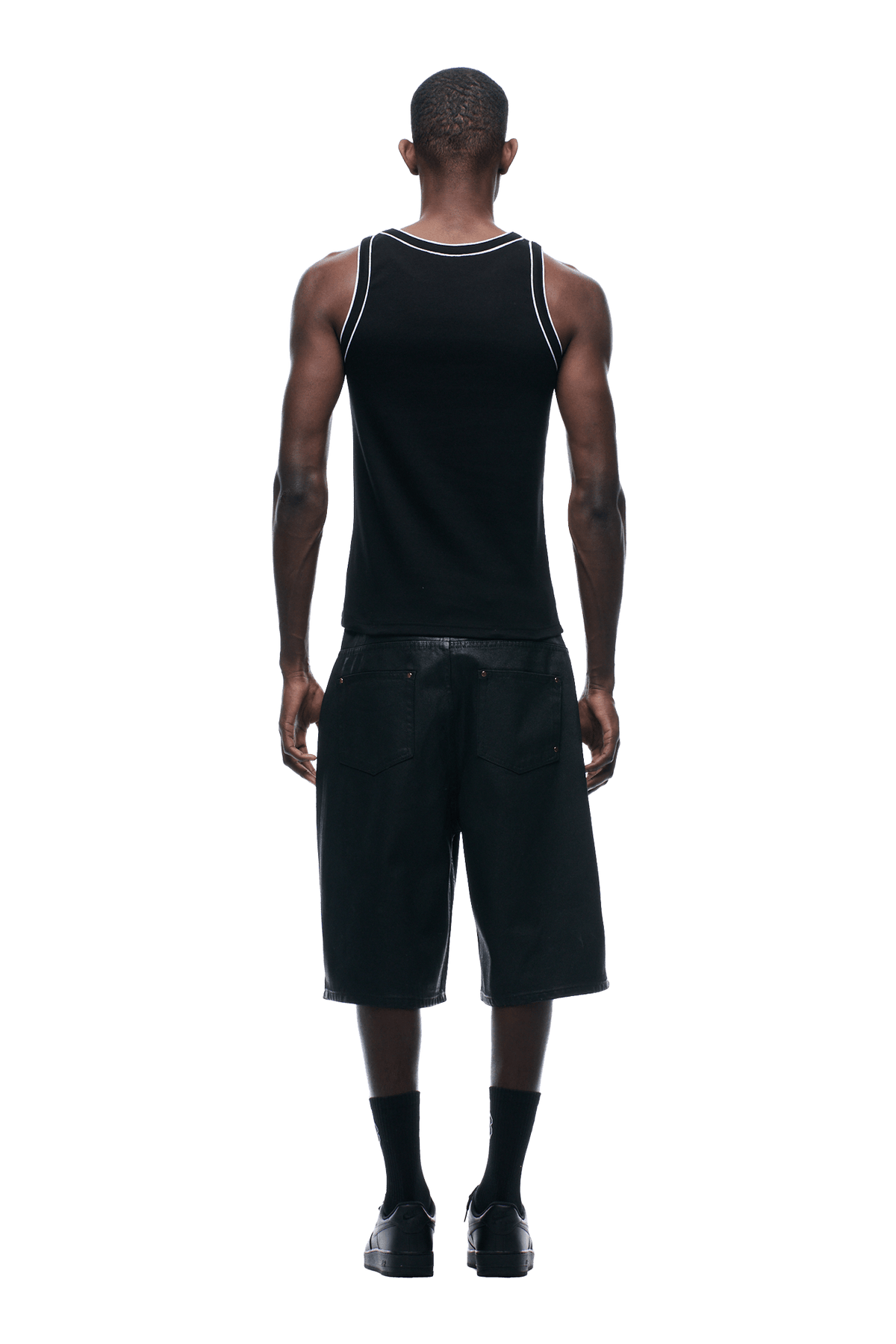 TANKTOP BLACK/WHITE