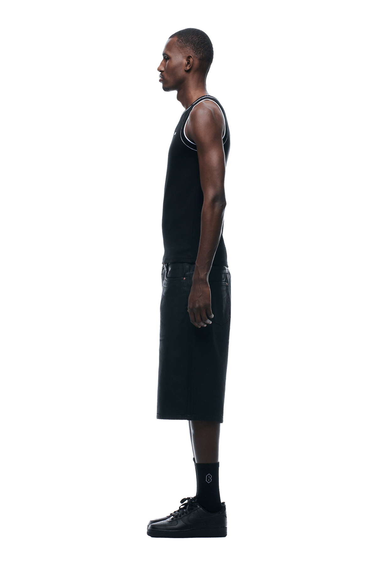 TANKTOP BLACK/WHITE