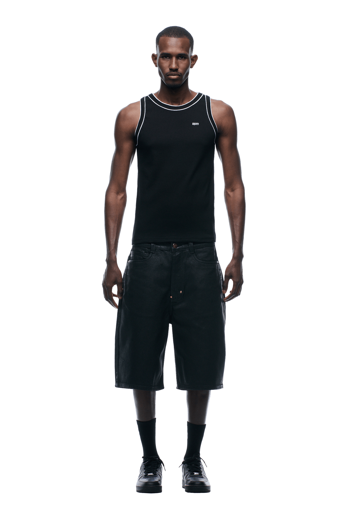 TANKTOP BLACK/WHITE
