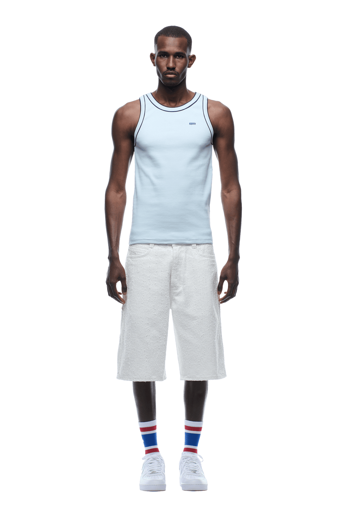 TANKTOP BABY BLUE/WHITE