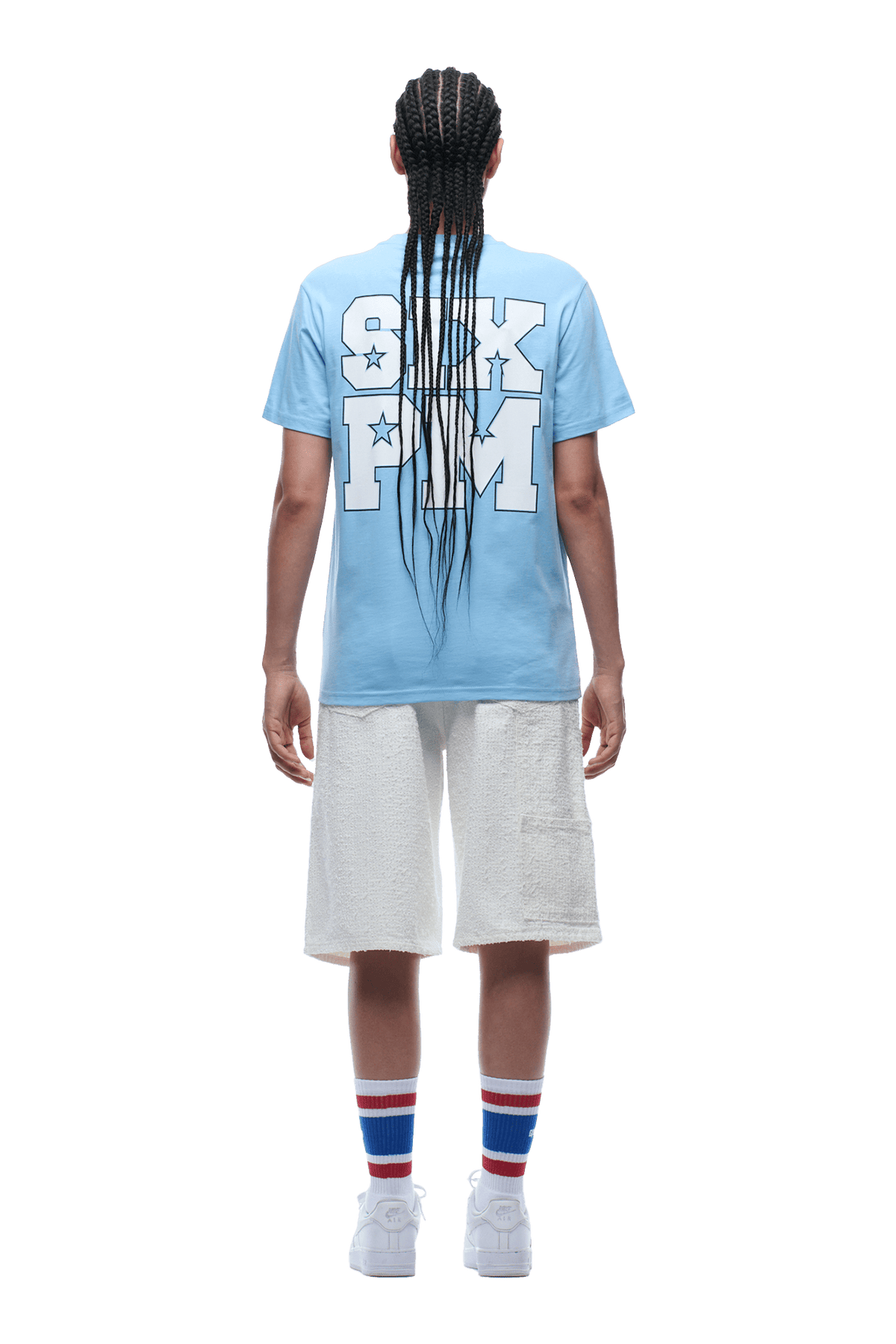 COLLEGE STAR TEE BLUE