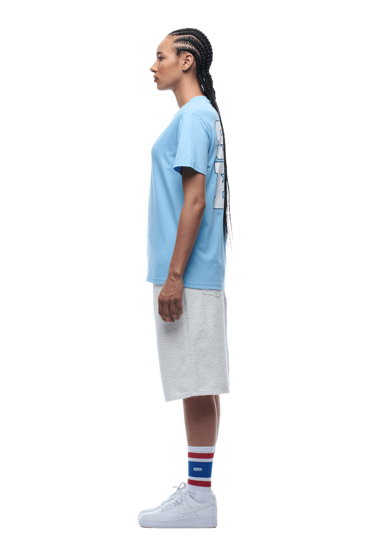 COLLEGE STAR TEE BLUE