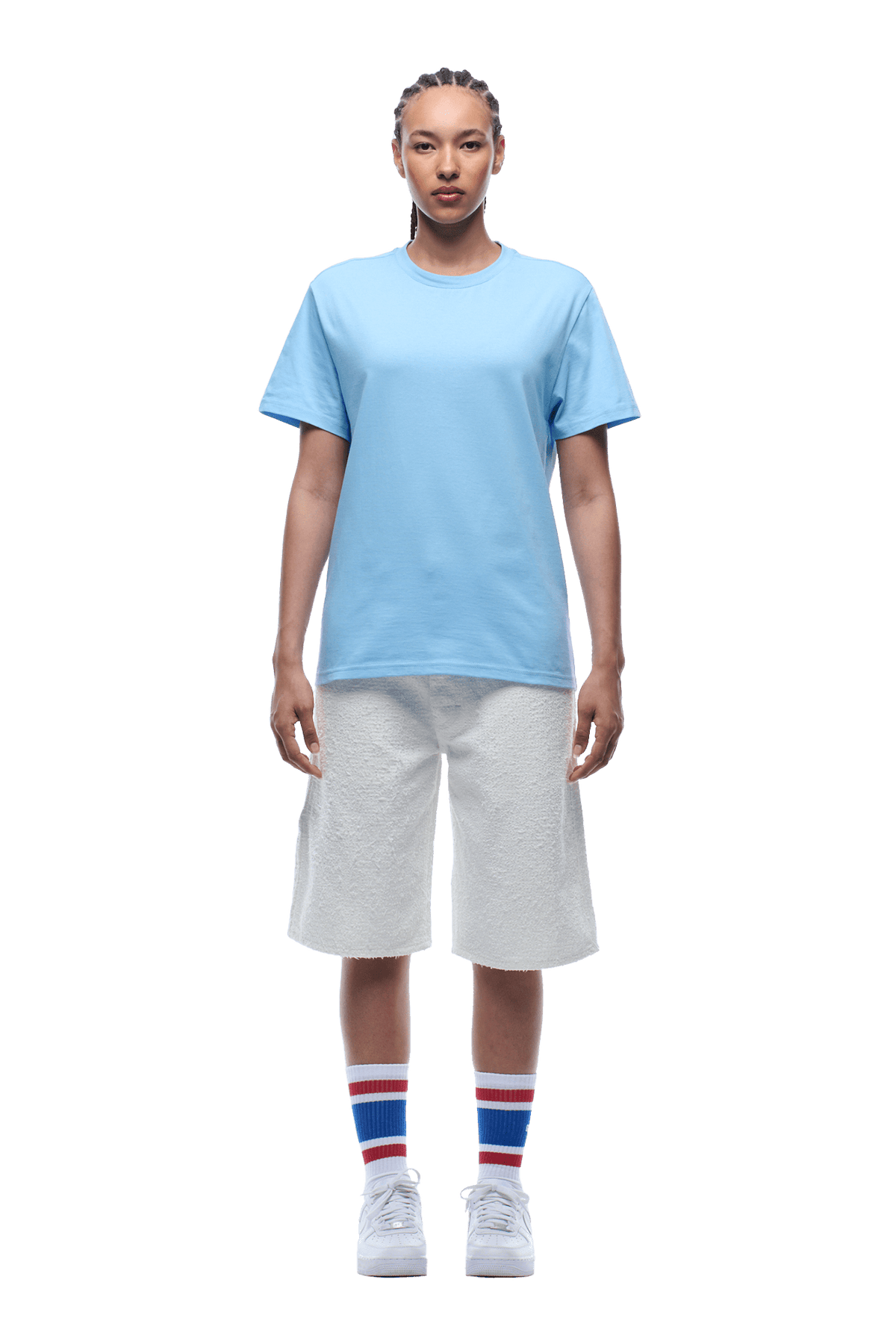 COLLEGE STAR TEE BLUE