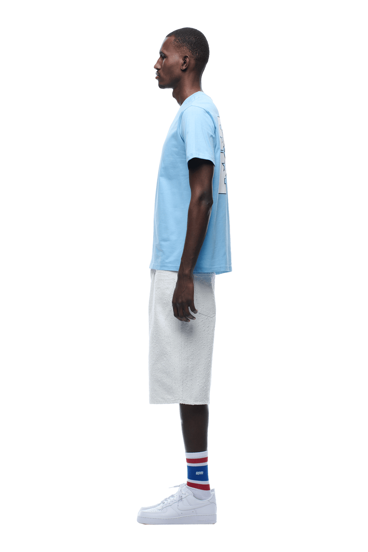 COLLEGE STAR TEE BLUE