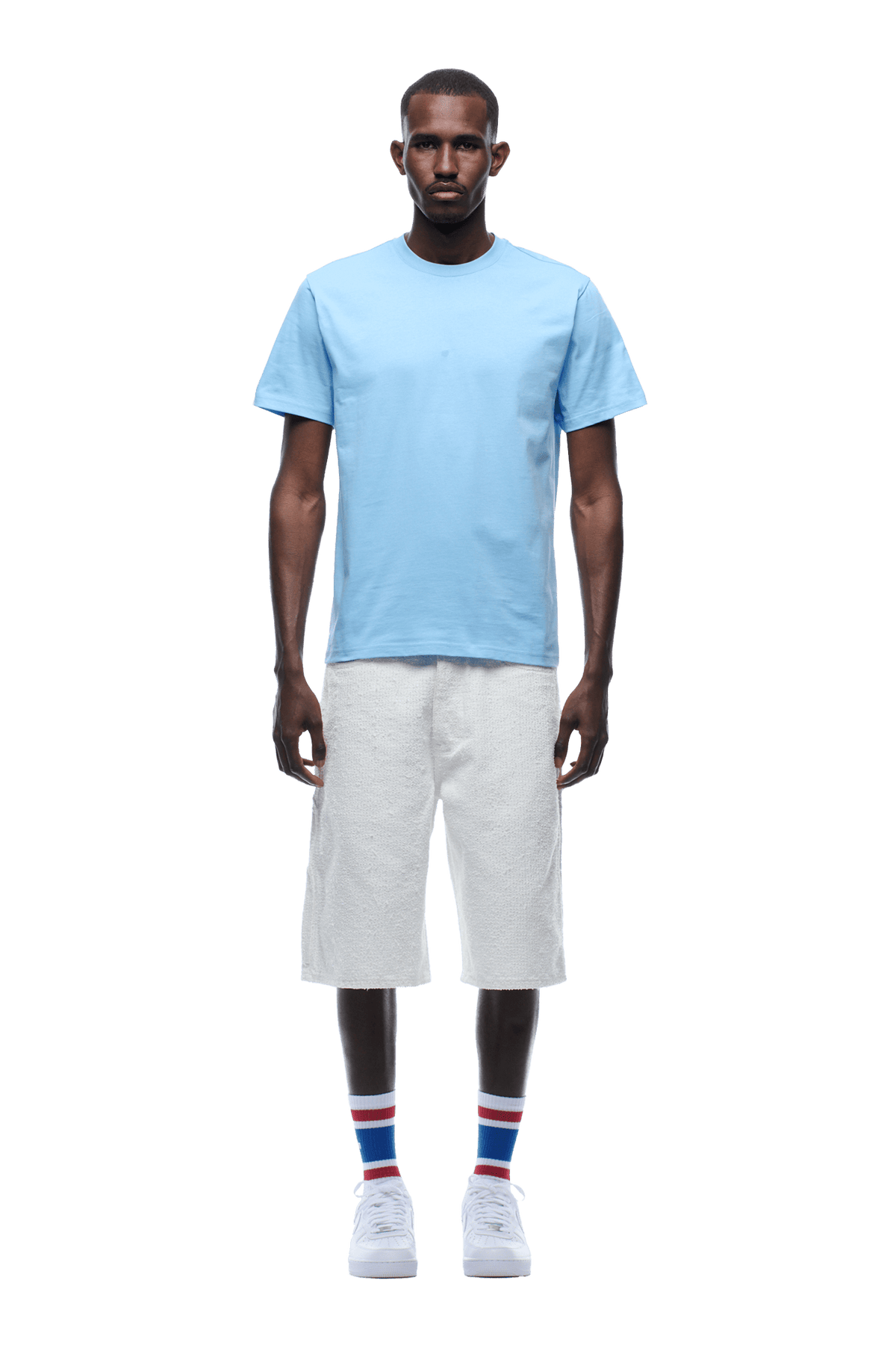 COLLEGE STAR TEE BLUE
