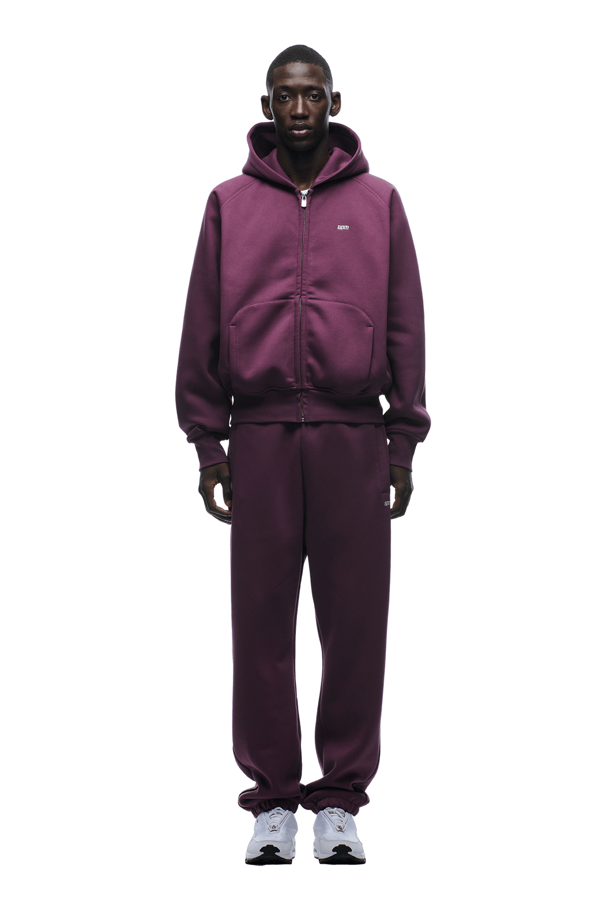 ZIP HOODIE PLUM