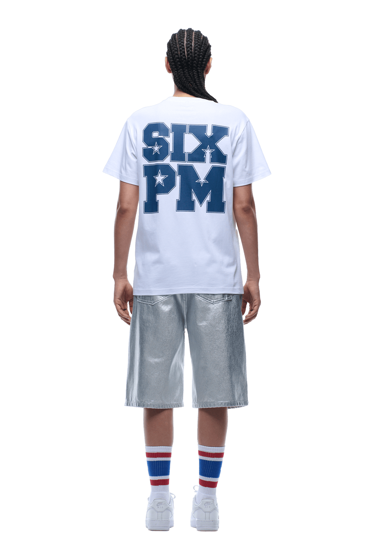 COLLEGE STAR TEE WHITE