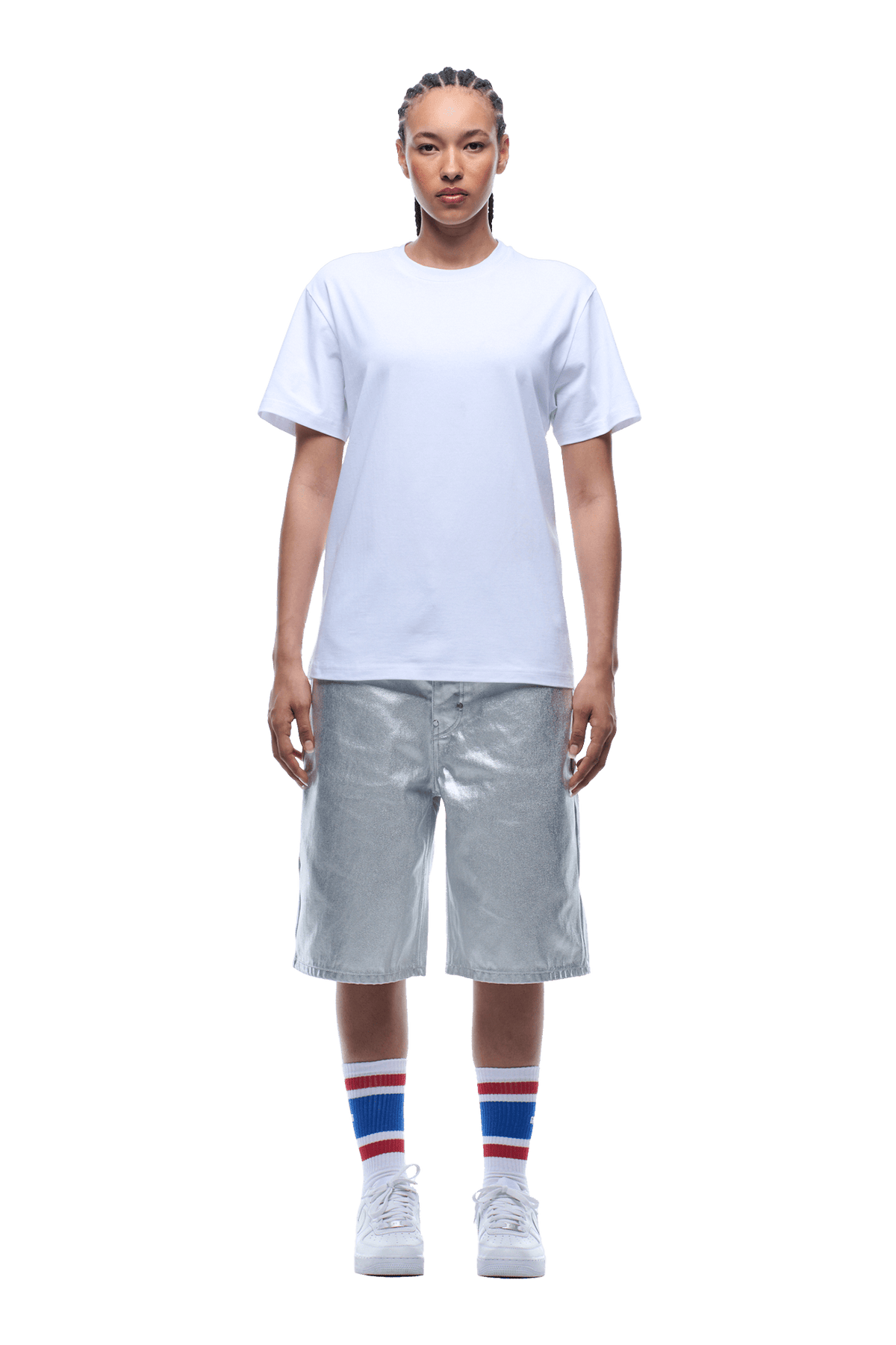 COLLEGE STAR TEE WHITE