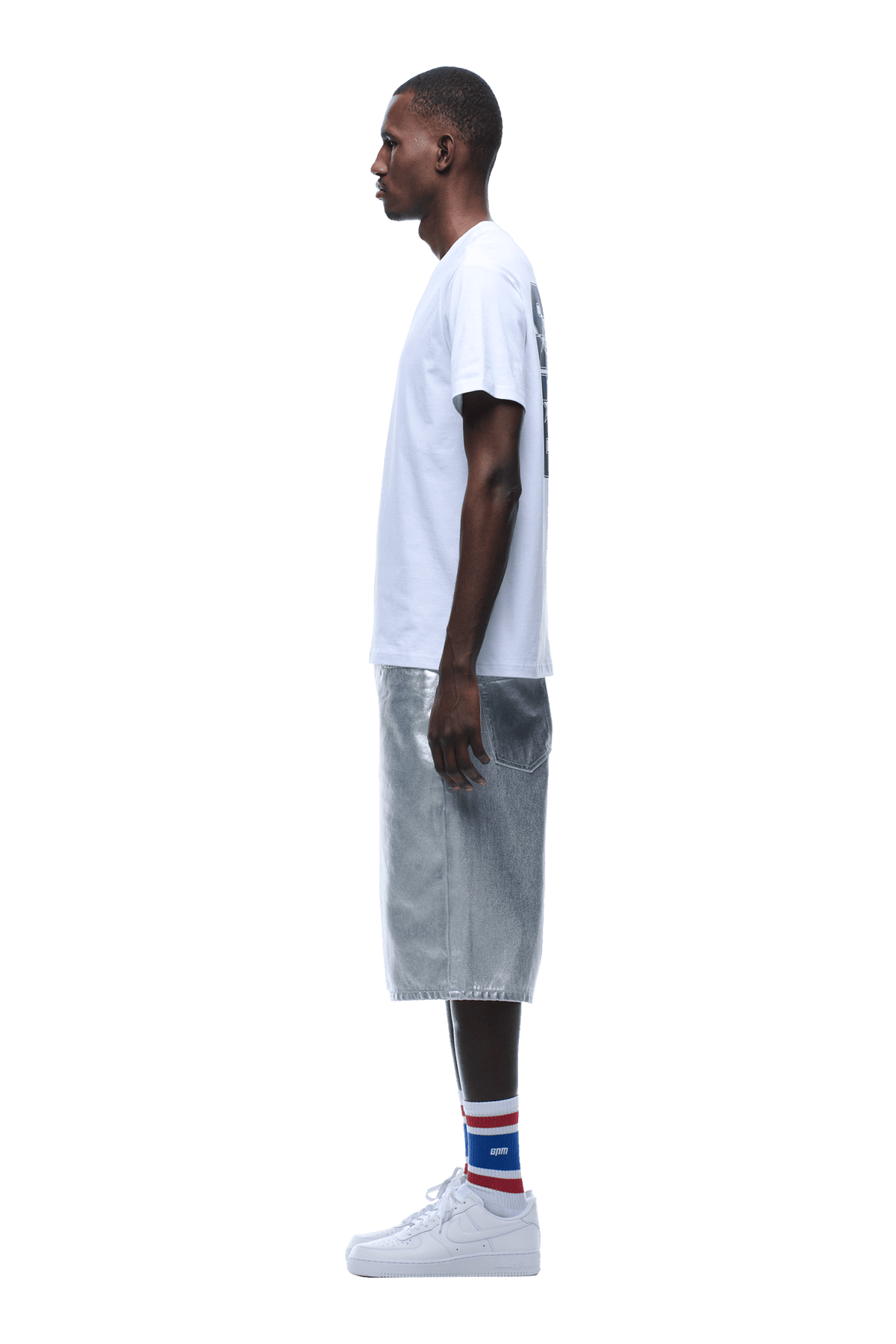 COLLEGE STAR TEE WHITE