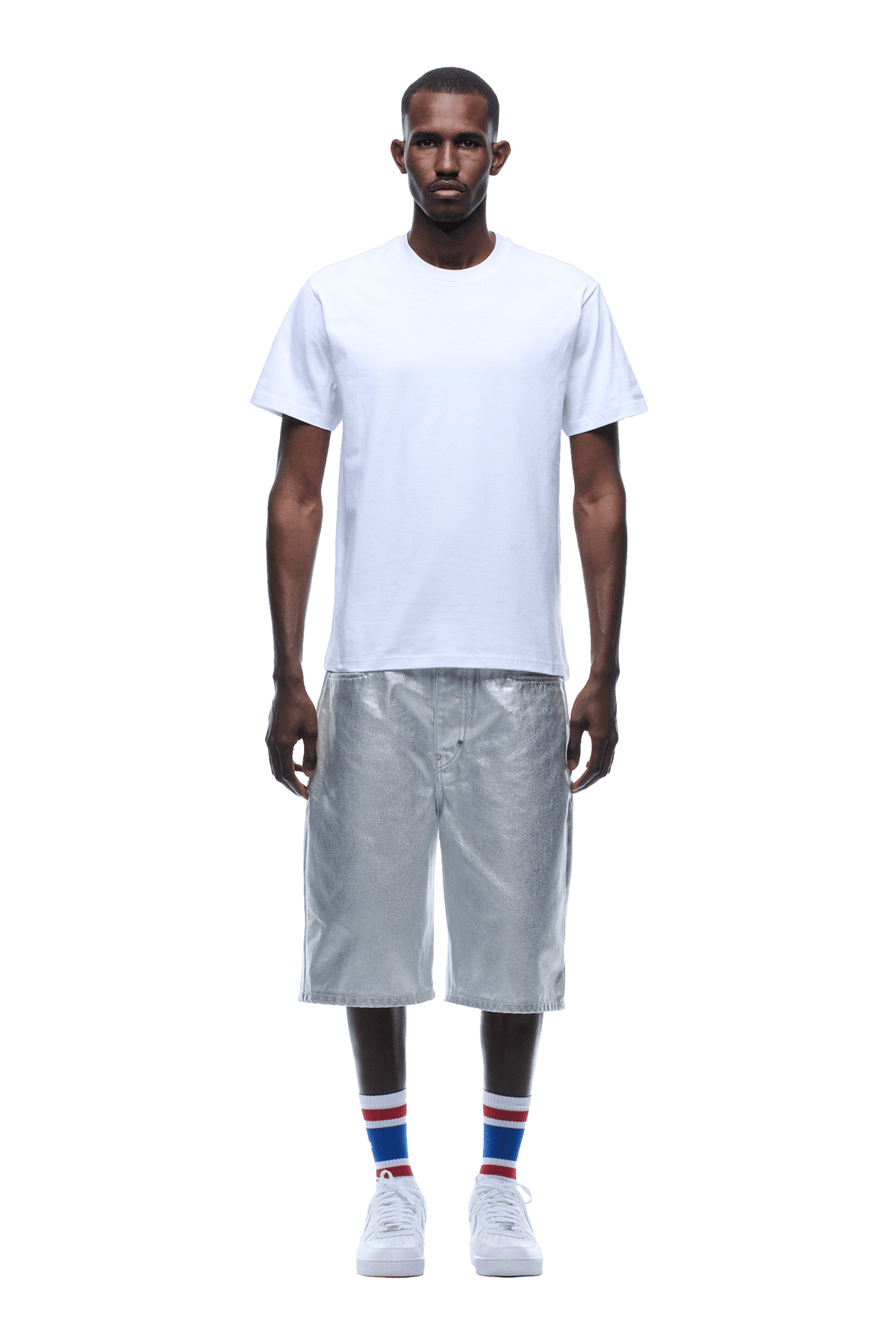 COLLEGE STAR TEE WHITE