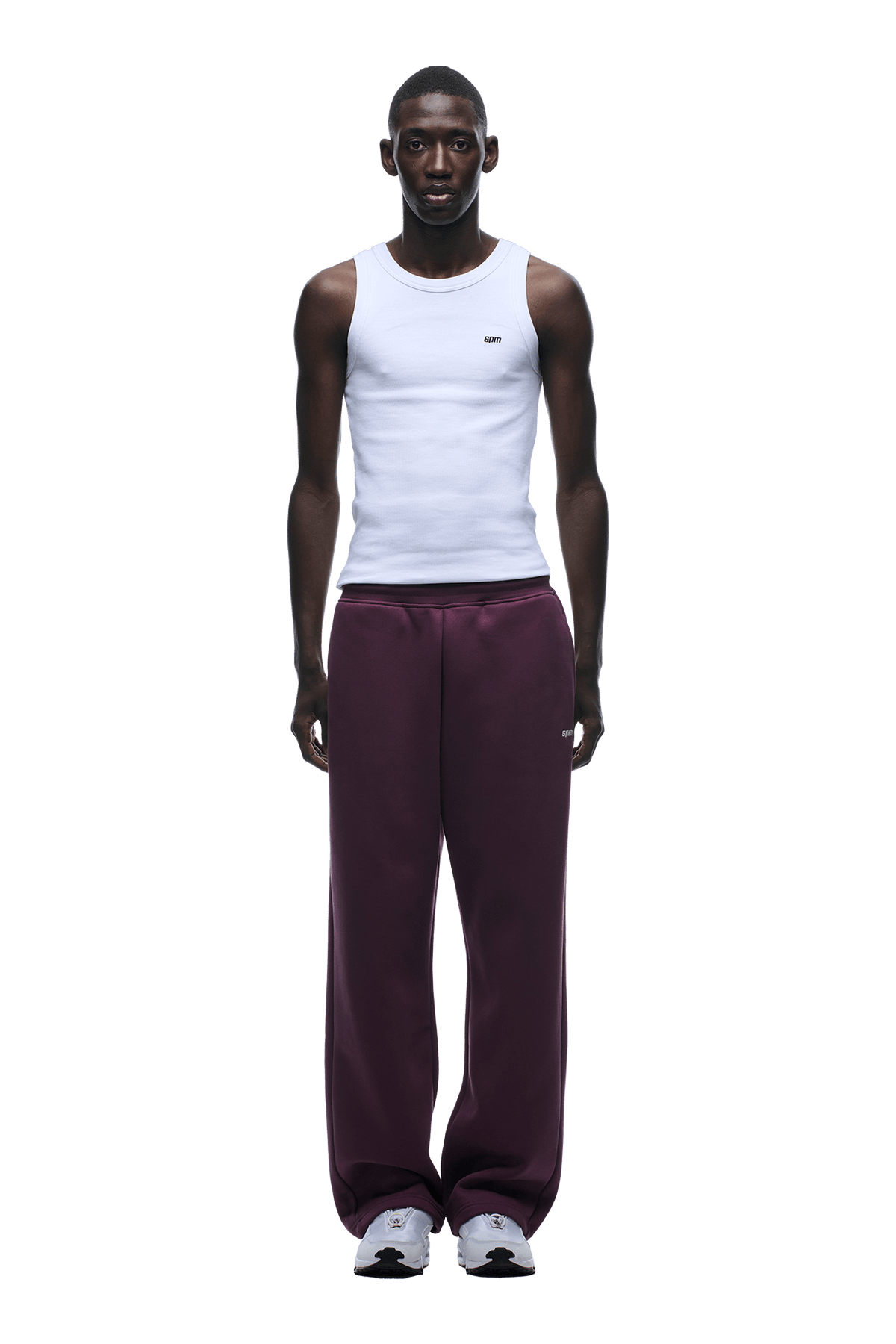 OPEN LEG JOGGER PLUM
