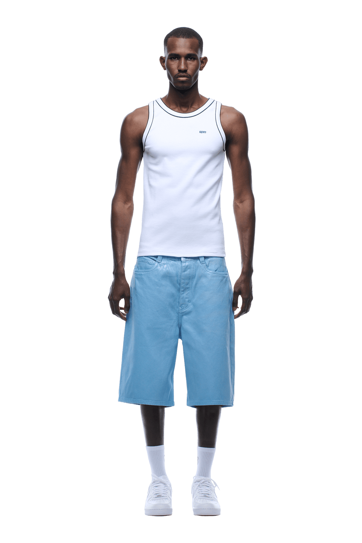 TANKTOP WHITE/NAVY