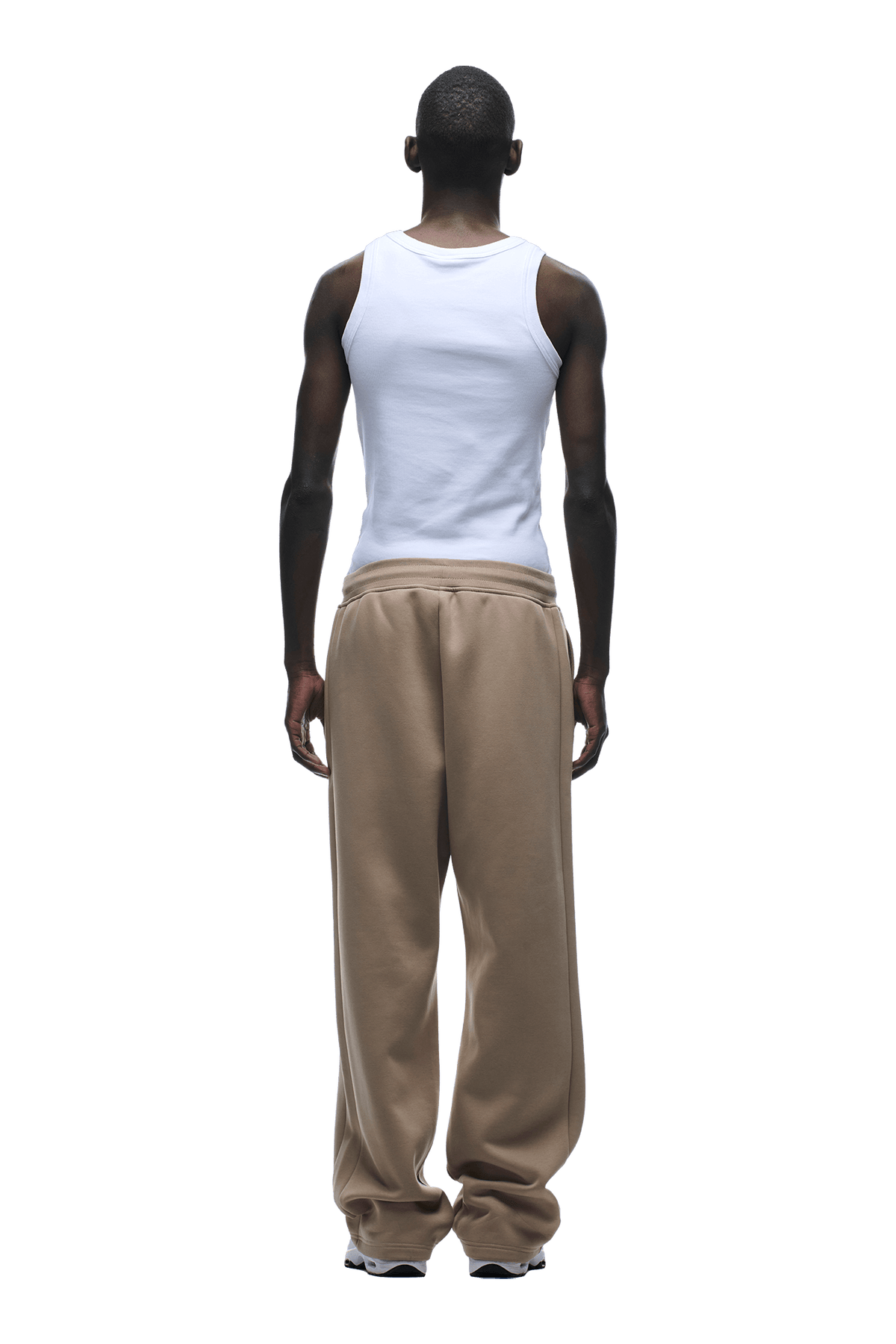 OPEN LEG JOGGER MOCCA CREAM