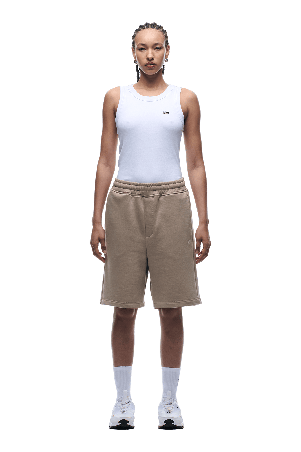 6PM+ SHORTS MOCCA CREAM