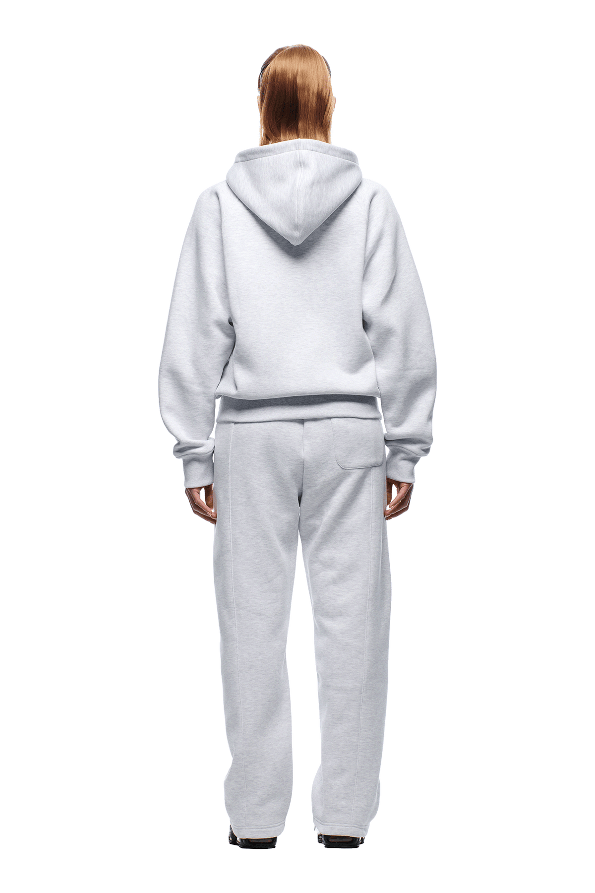6PM+ SLIM ZIP HOODIE LIGHT GREY