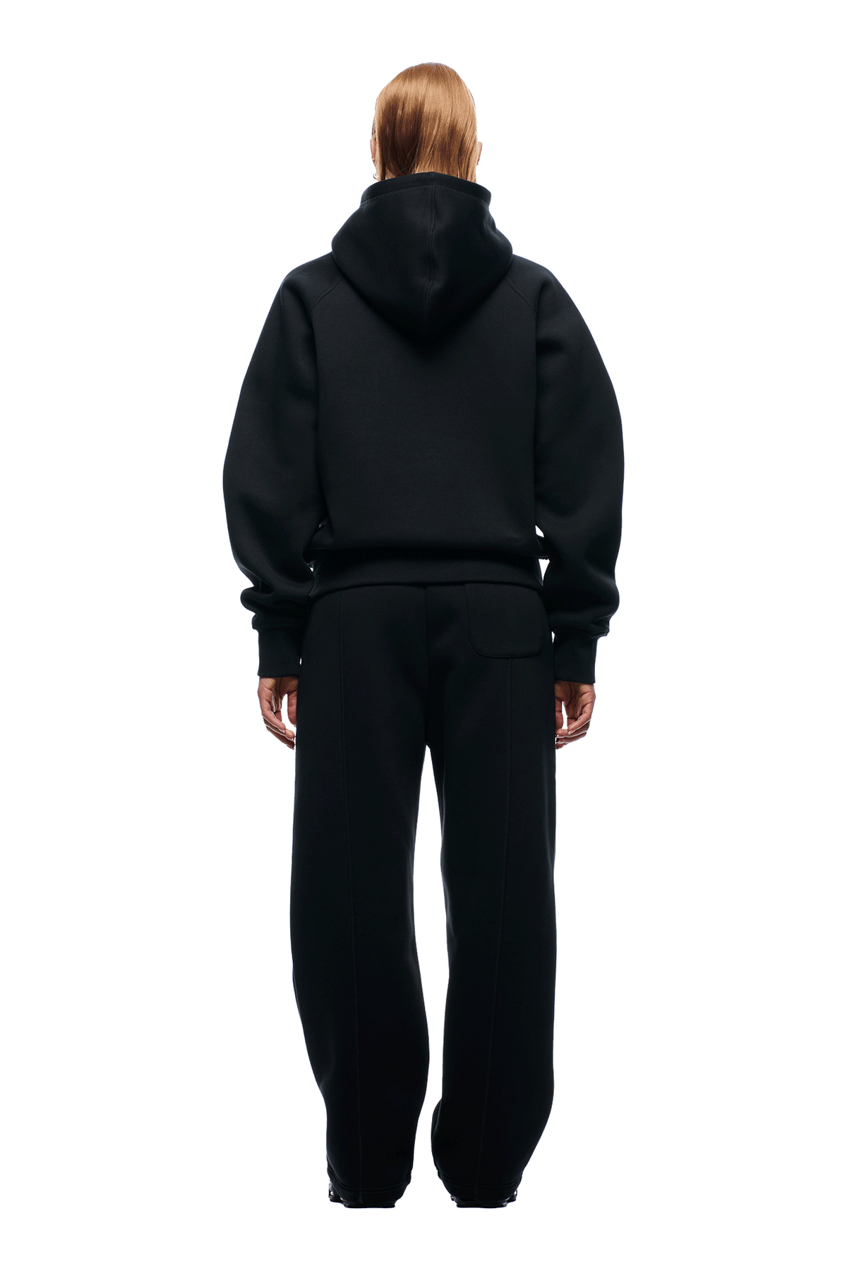 6PM+ SLIM ZIP HOODIE FADED BLACK