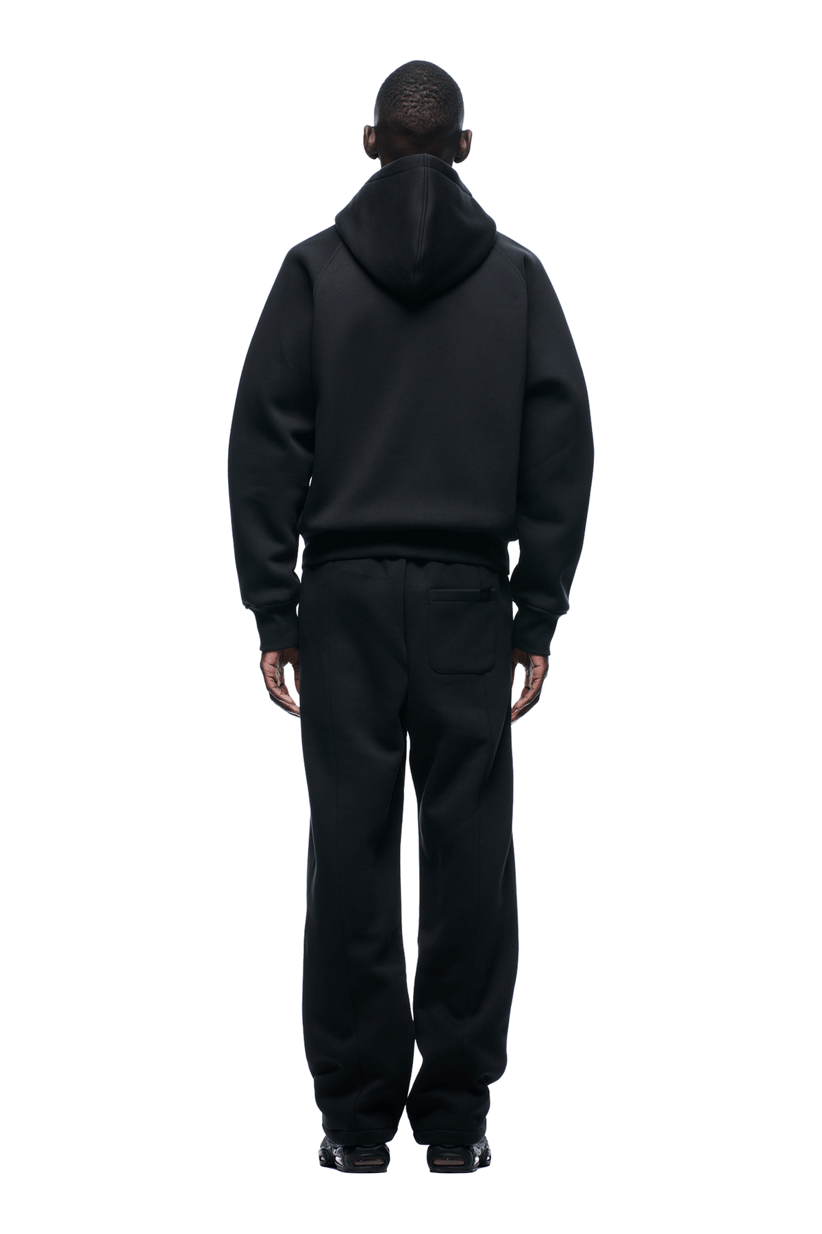 6PM+ SLIM ZIP HOODIE FADED BLACK