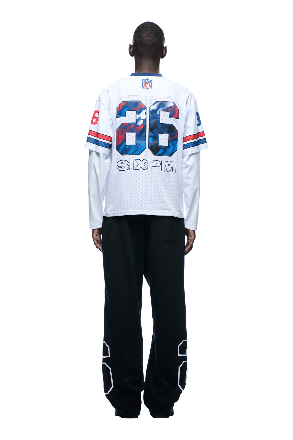 NFL LAYERED MESH LONGSLEEVE WHITE