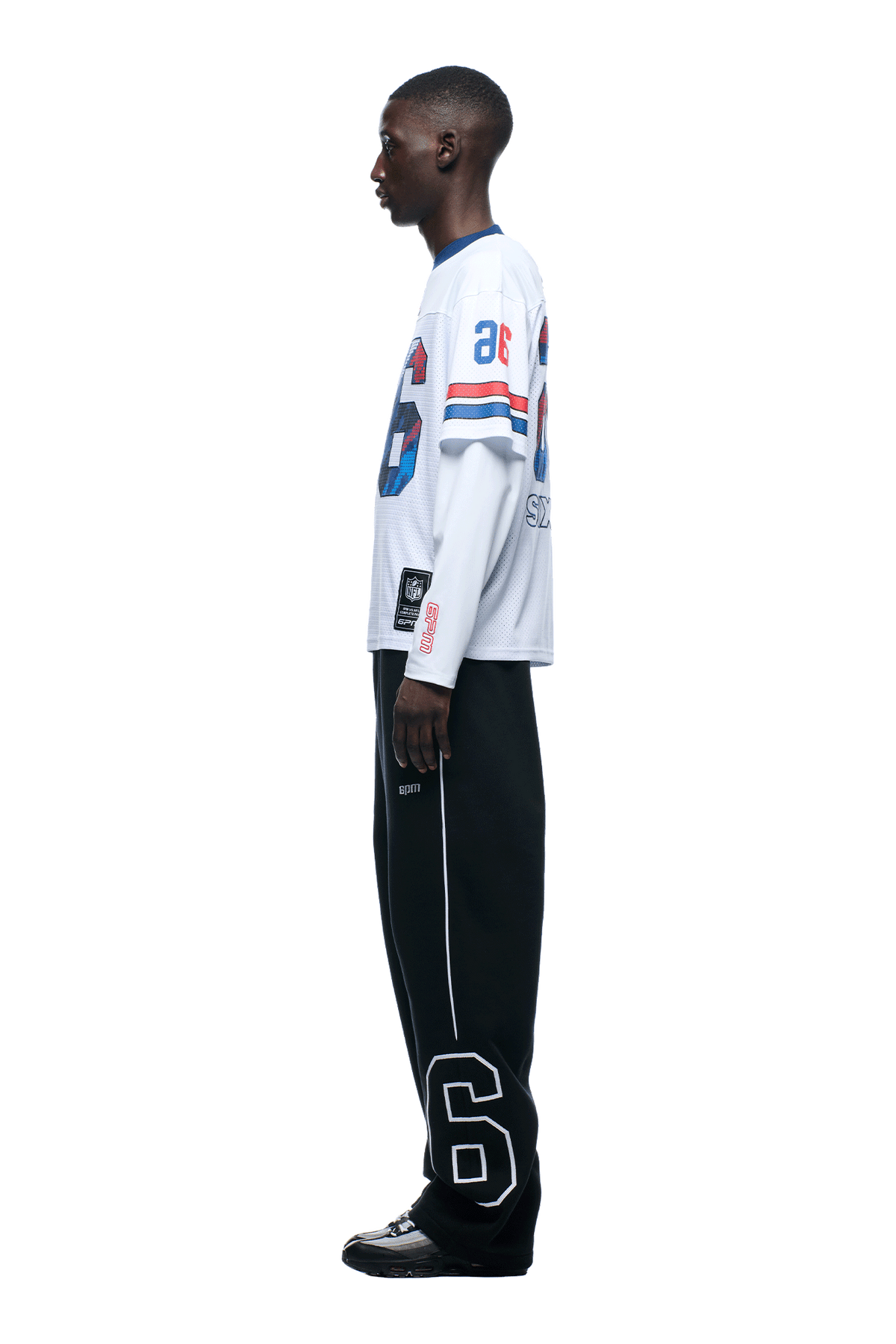 NFL LAYERED MESH LONGSLEEVE WHITE