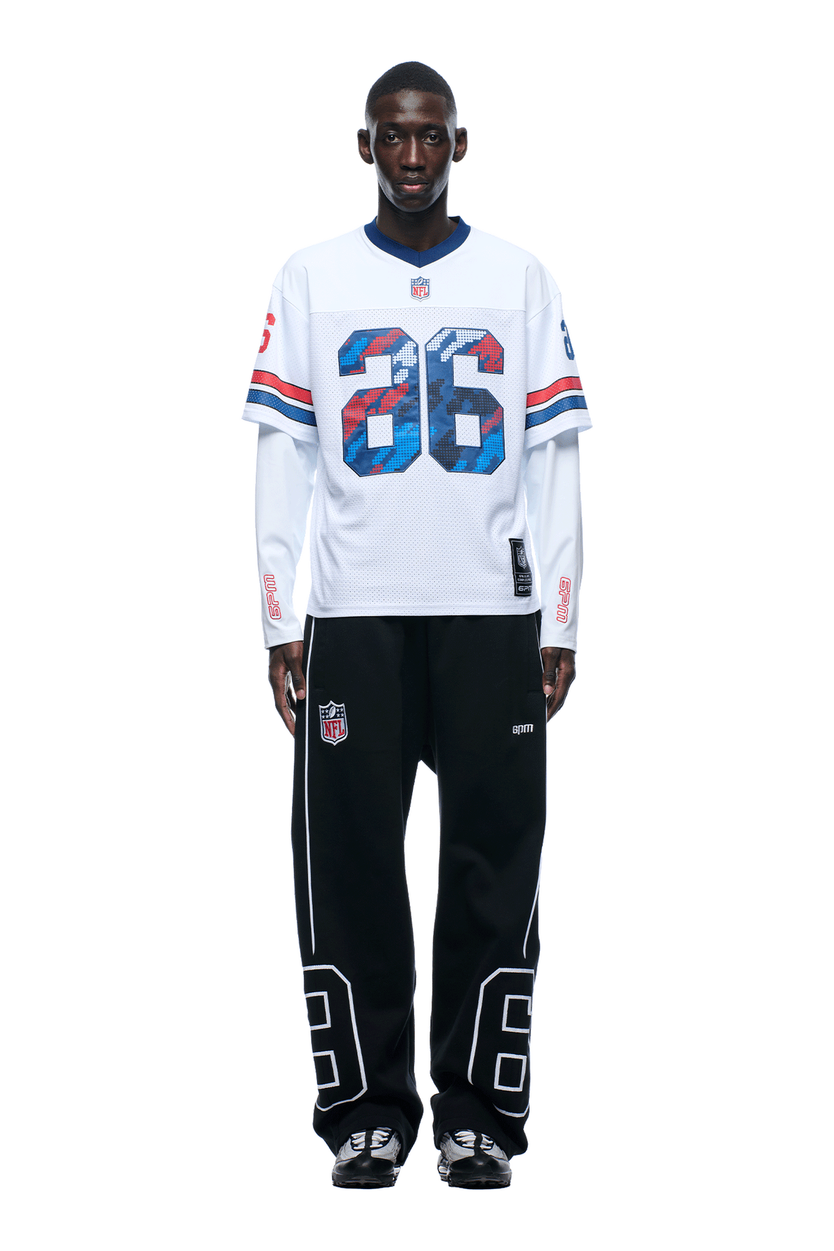 NFL LAYERED MESH LONGSLEEVE WHITE