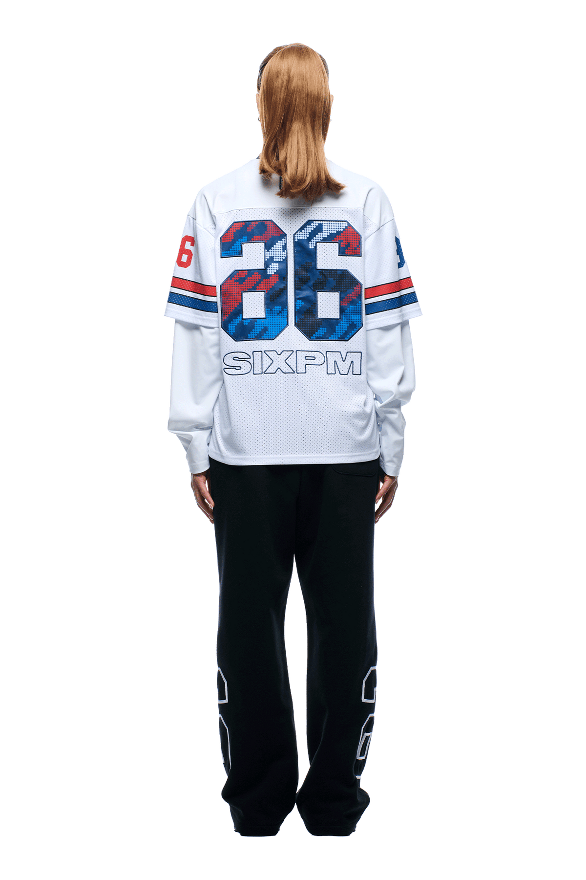 NFL LAYERED MESH LONGSLEEVE WHITE