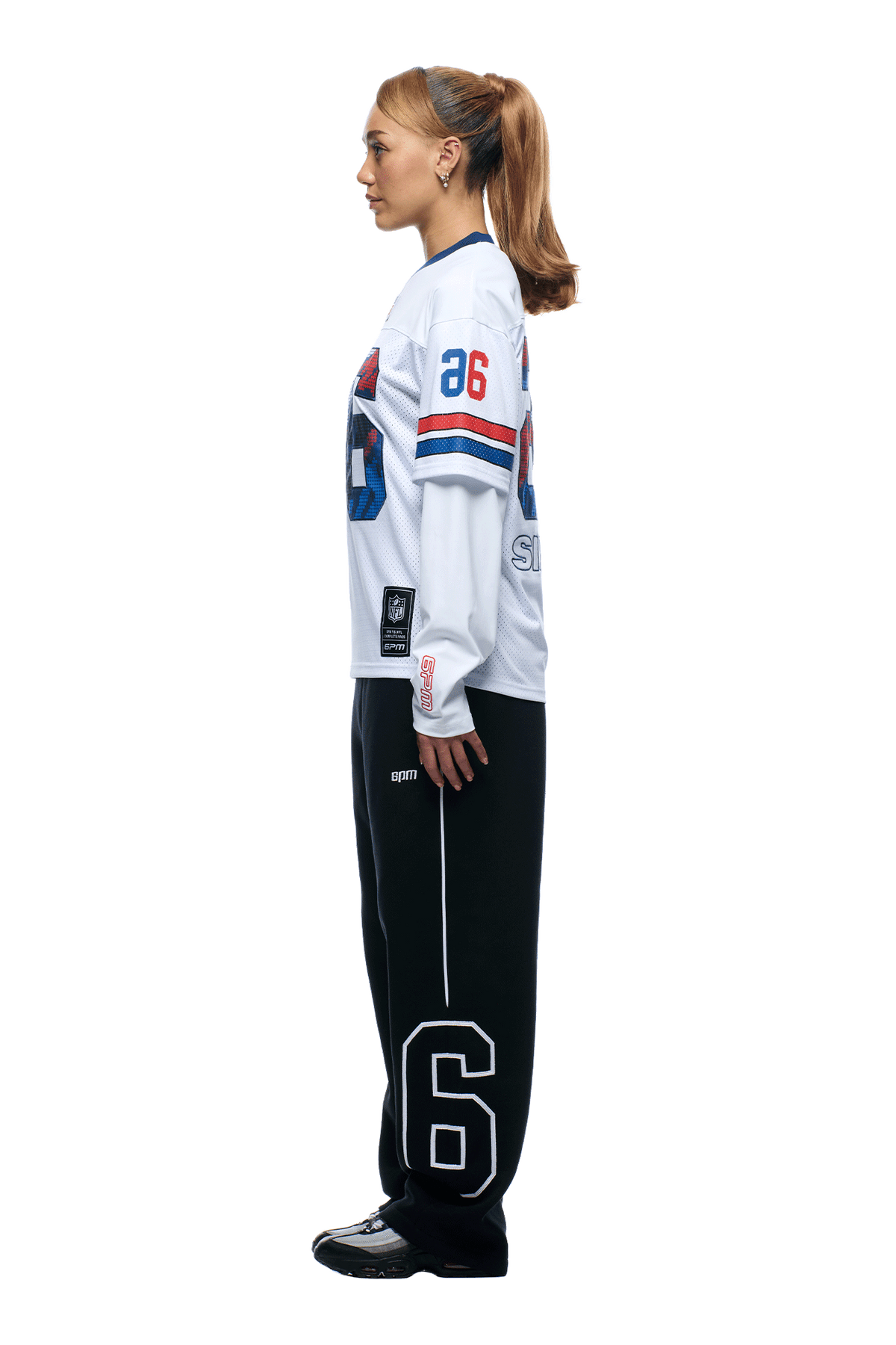 NFL LAYERED MESH LONGSLEEVE WHITE