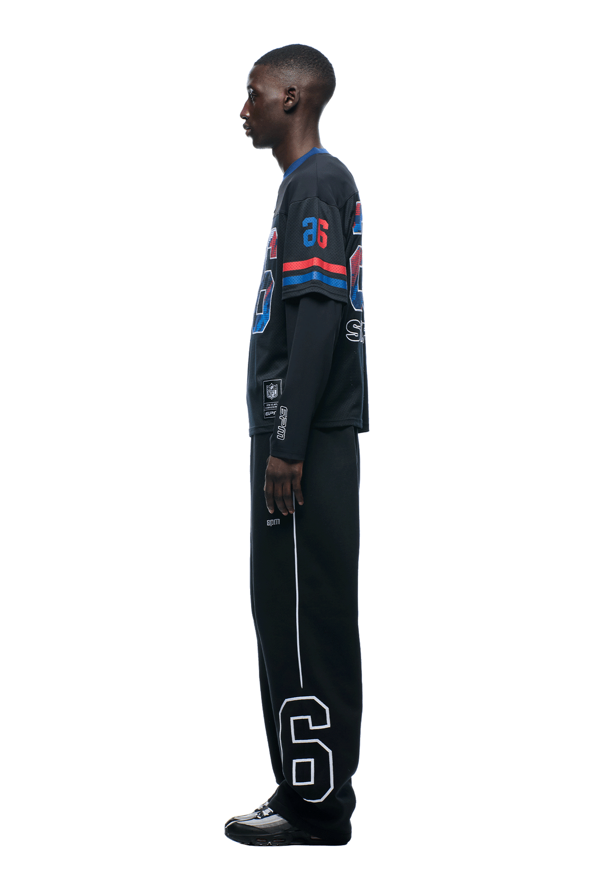 NFL LAYERED MESH LONGSLEEVE BLACK