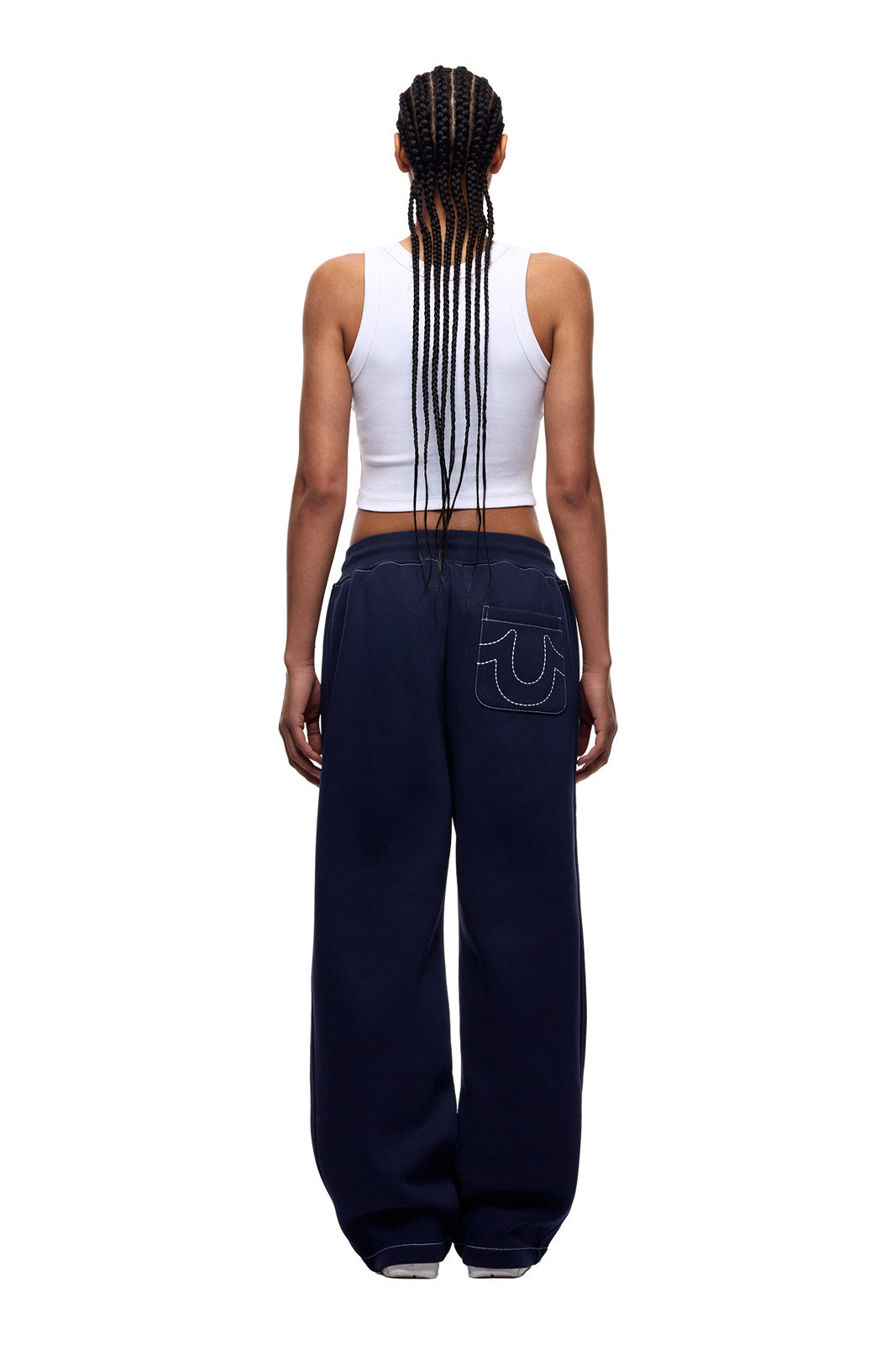 ICONS OPEN LEG JOGGER NAUTICAL BLUE