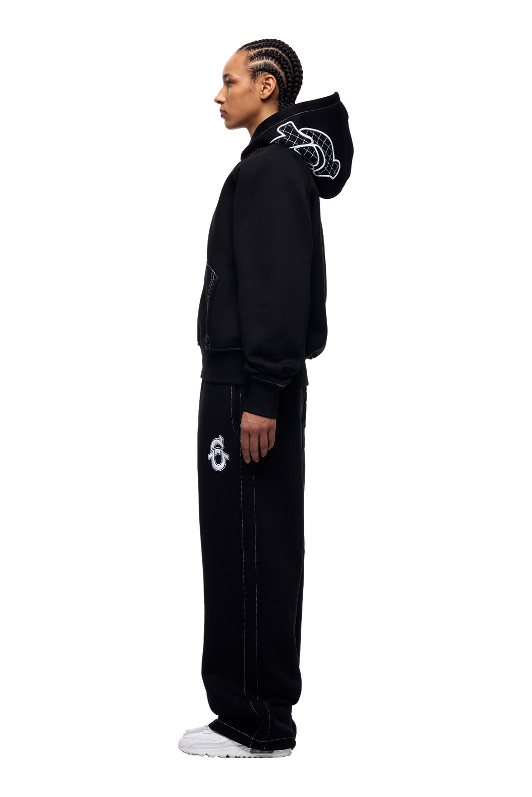 ICONS ZIP HOODIE BLACK