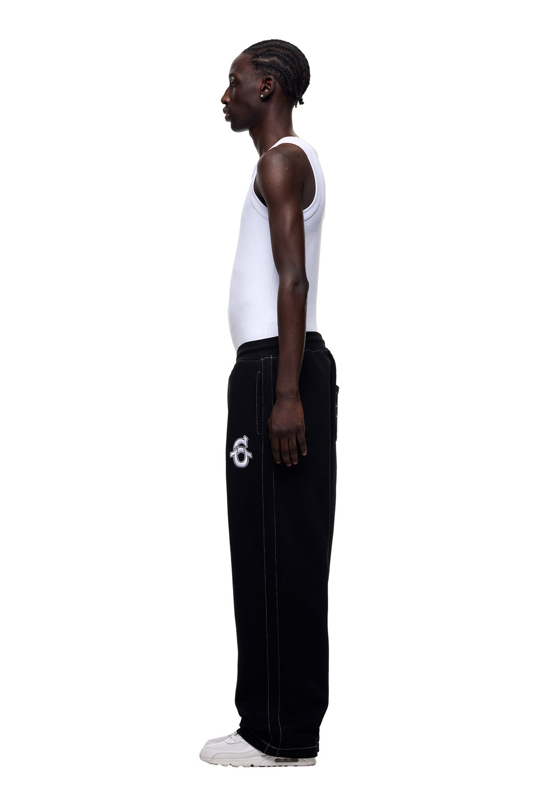 ICONS OPEN LEG JOGGER BLACK