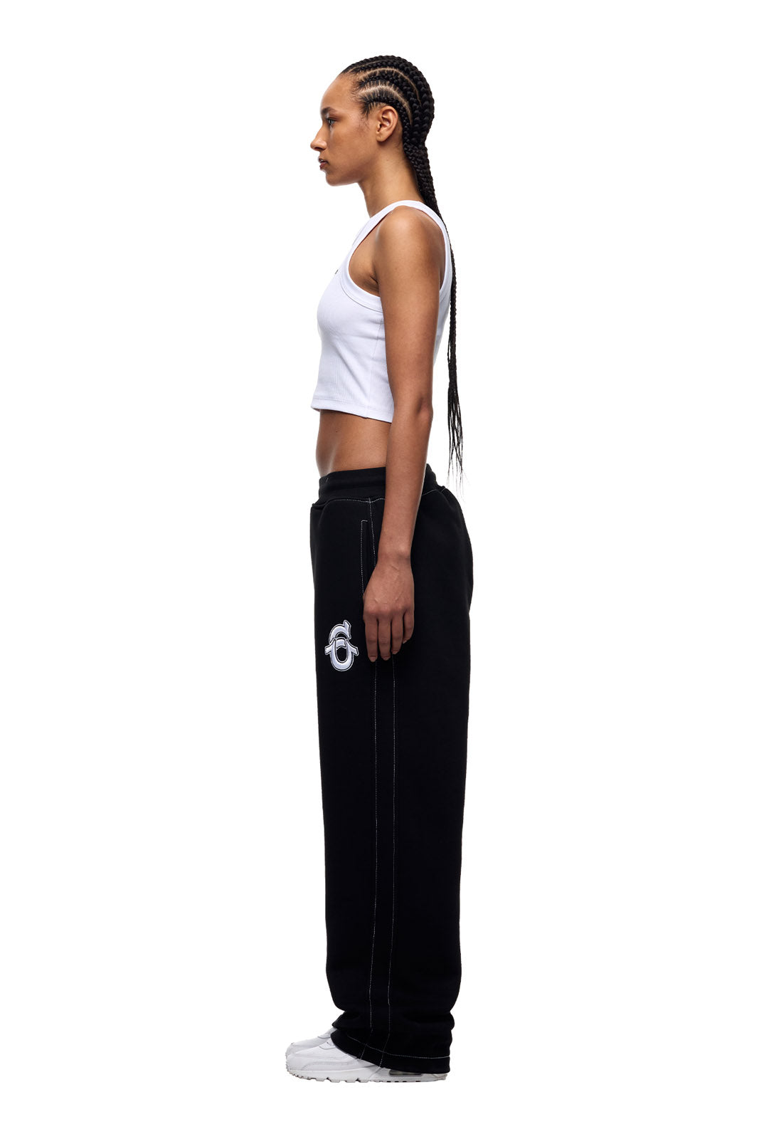 ICONS OPEN LEG JOGGER BLACK