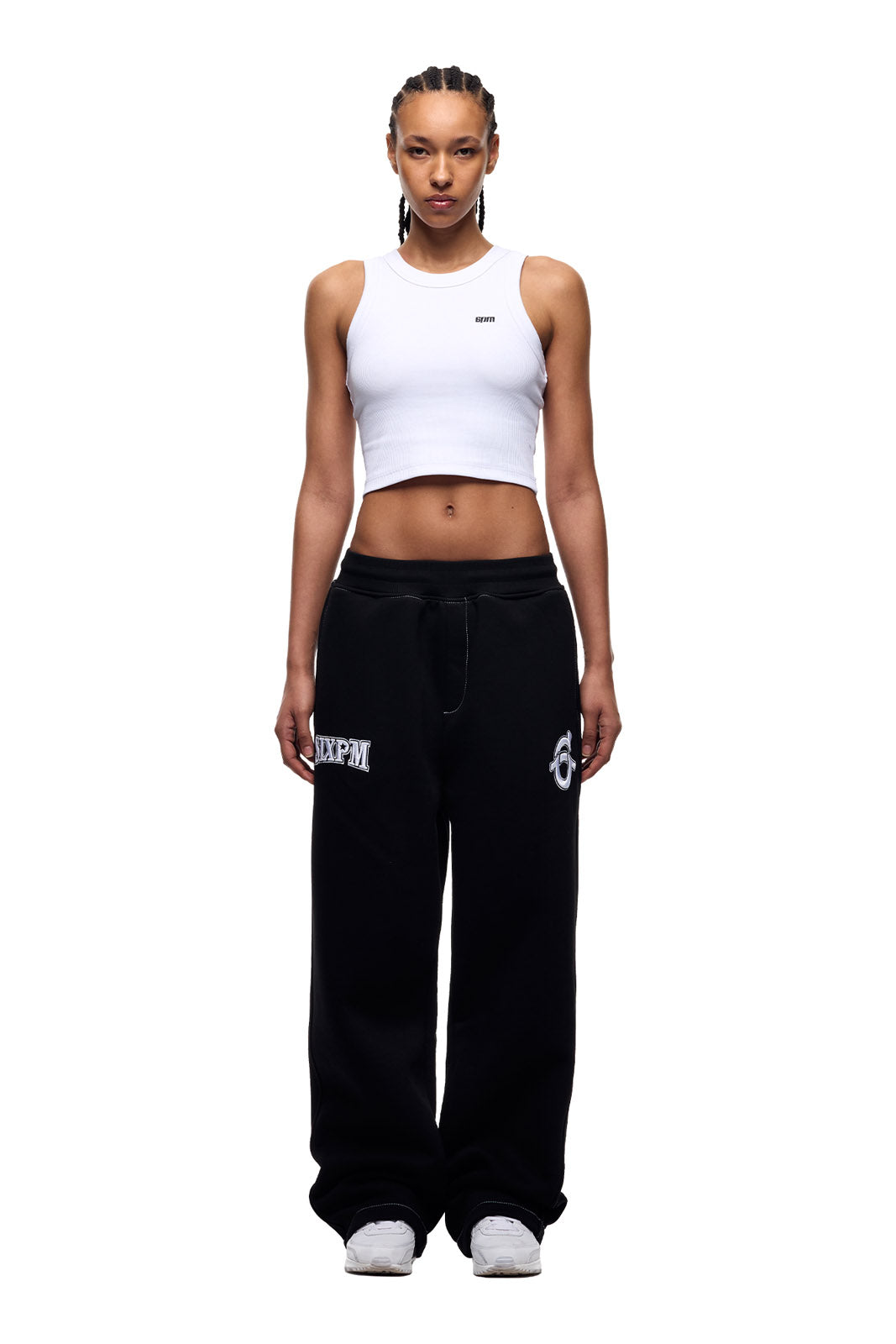 ICONS OPEN LEG JOGGER BLACK