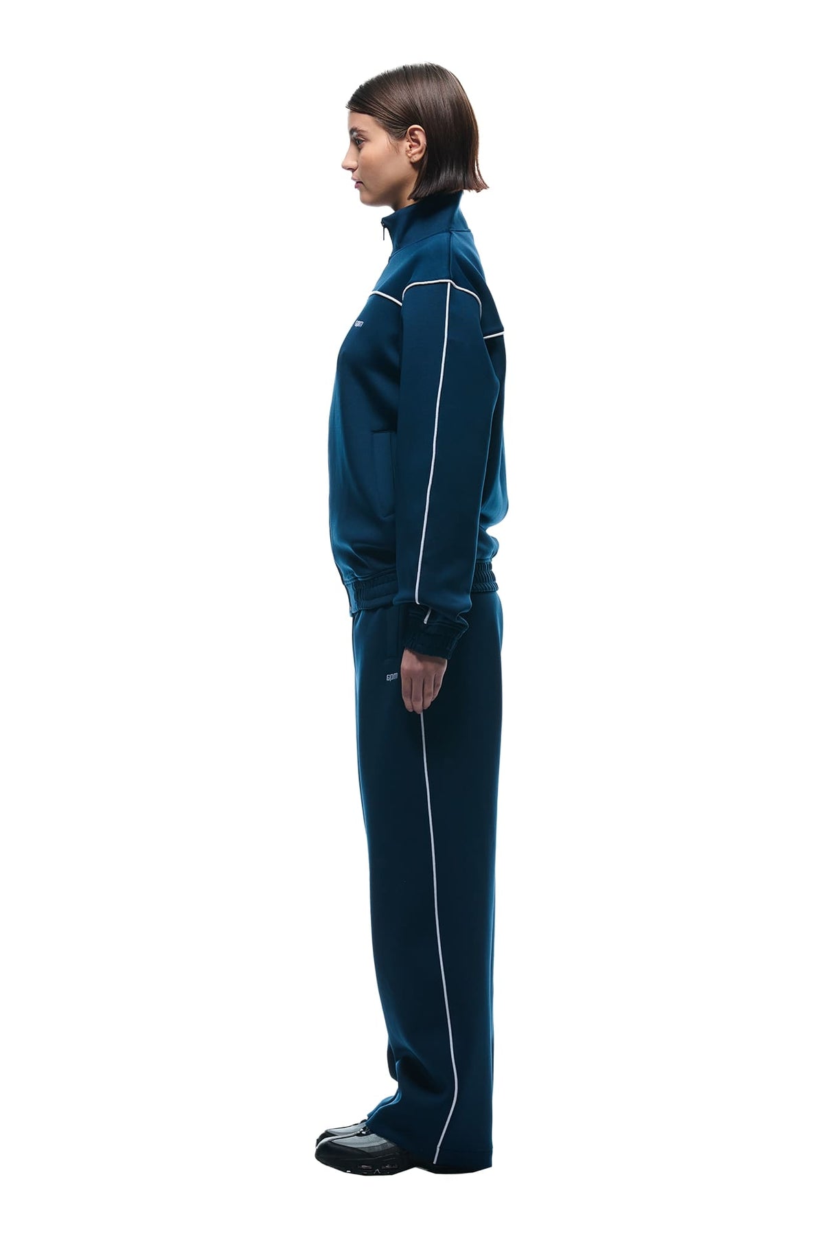 NEOPRENE TRACK JACKET NAVY