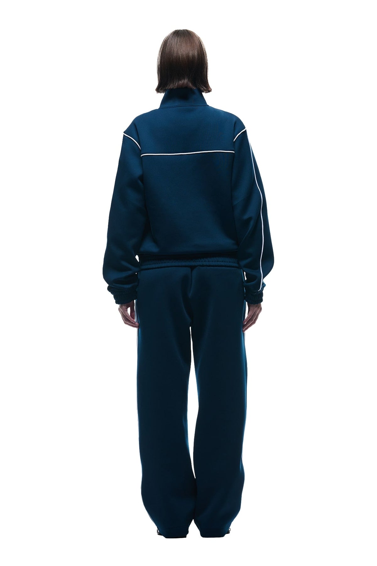 NEOPRENE TRACK JACKET NAVY